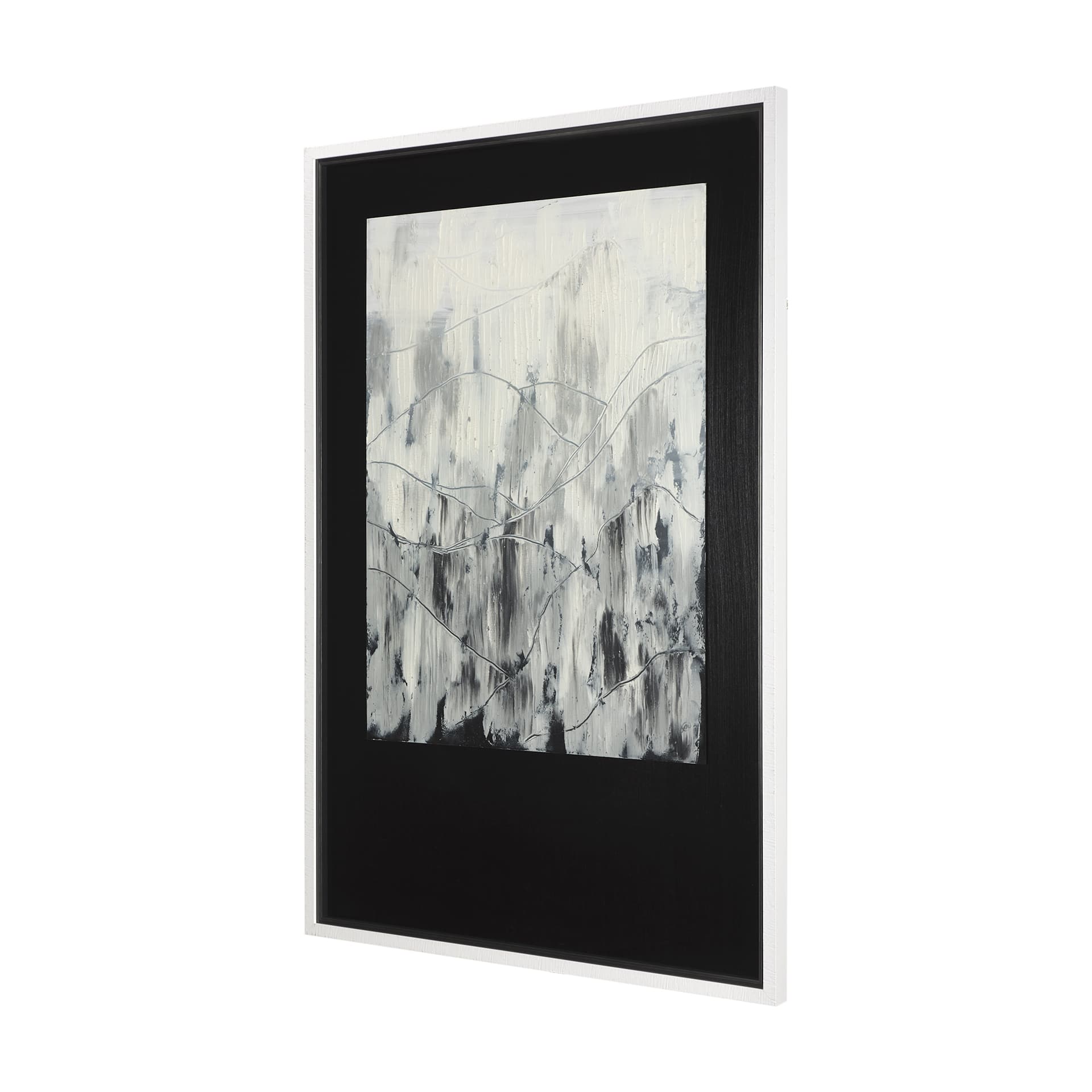 Mountain Shades I by Mercana Studio a Hand Embellished Textured Framed Art Print Matted under Glass — product photograph