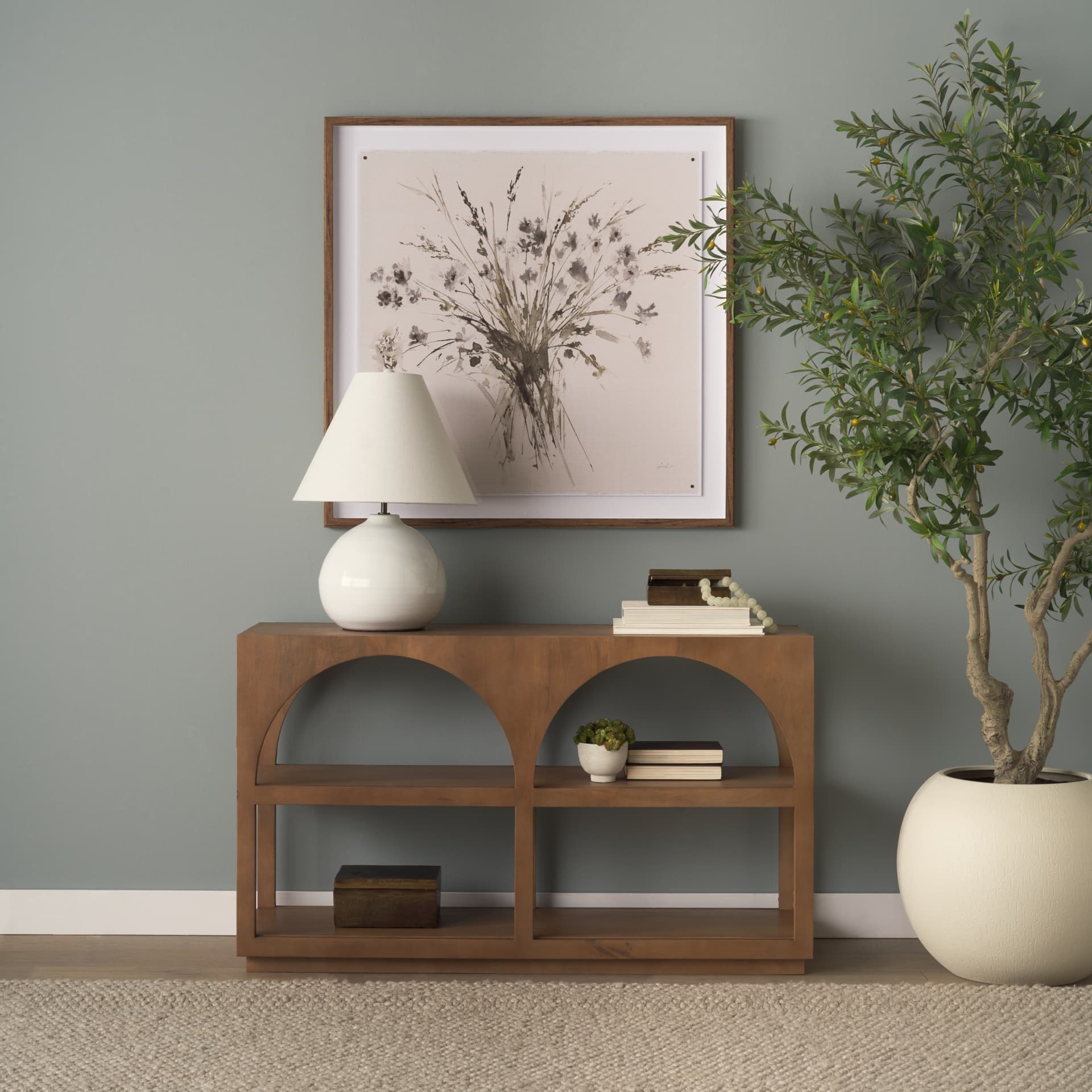 Floral Impressions IV by Melody Ducharme a Framed Art Print Matted under Glass — product photograph