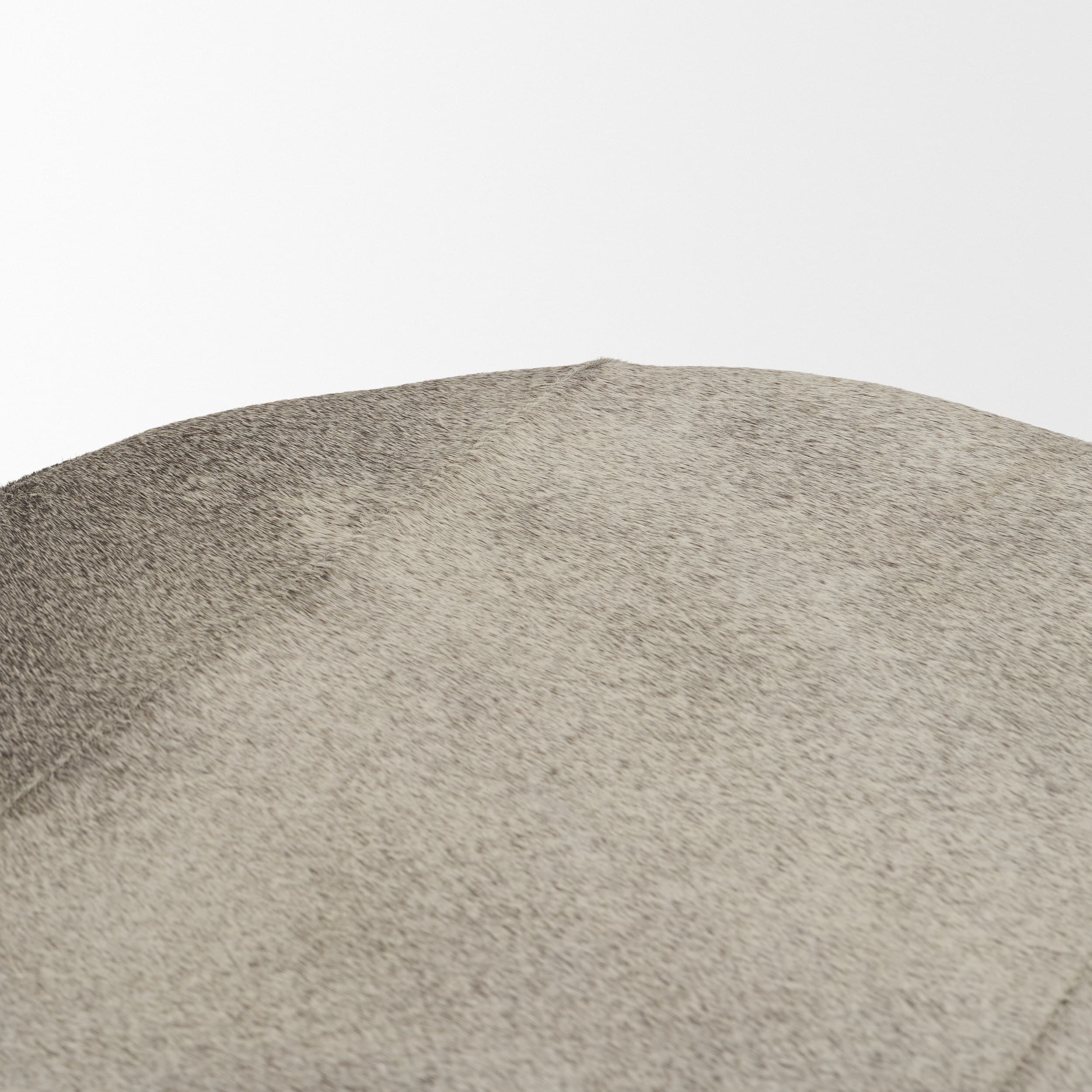 Millie Backless 26.25in Seat Counter Stool | Gray Hair-On-Hide — product photograph