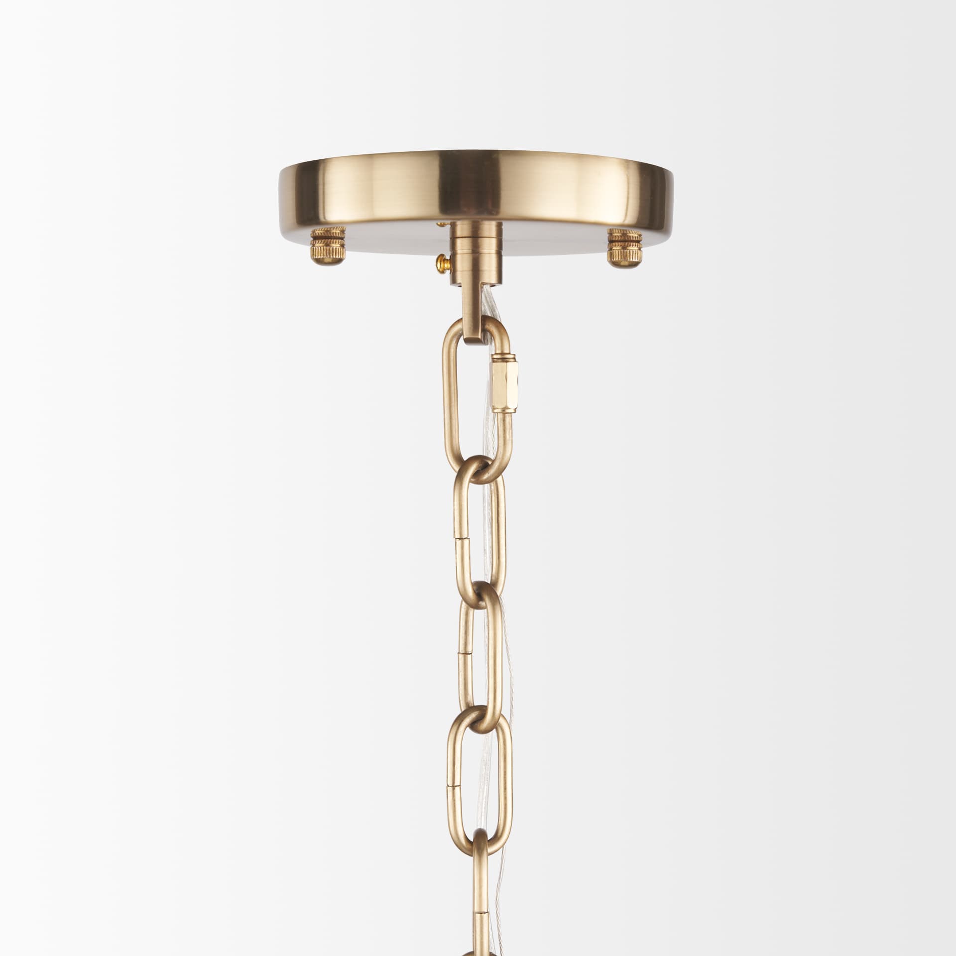 Colleen Antiqued Gold Metal 4-Light Chandelier — product photograph