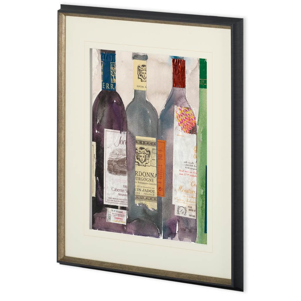 Dinner Party III by Samuel Dixon a Hand Embellished Textured Framed Art Print Matted under Glass — product photograph