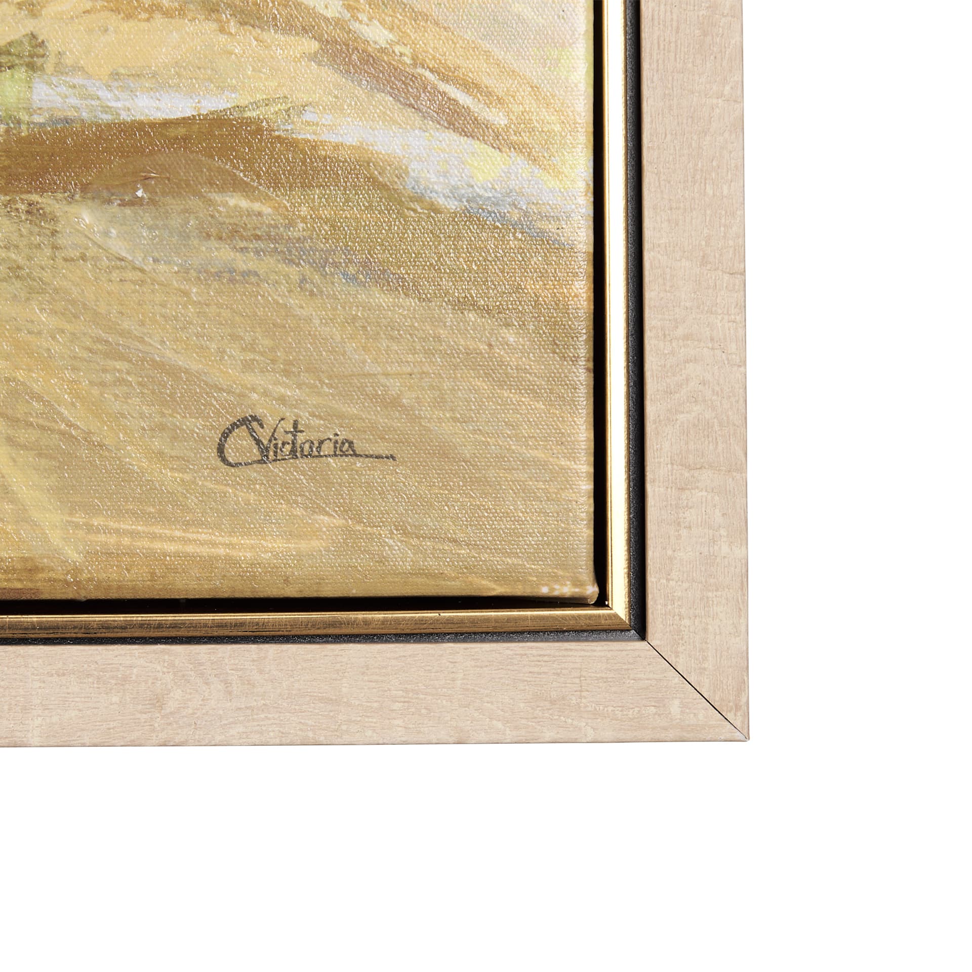 Farmland view II by Mercana Studio a Hand Embellished Textured Framed Canvas — product photograph