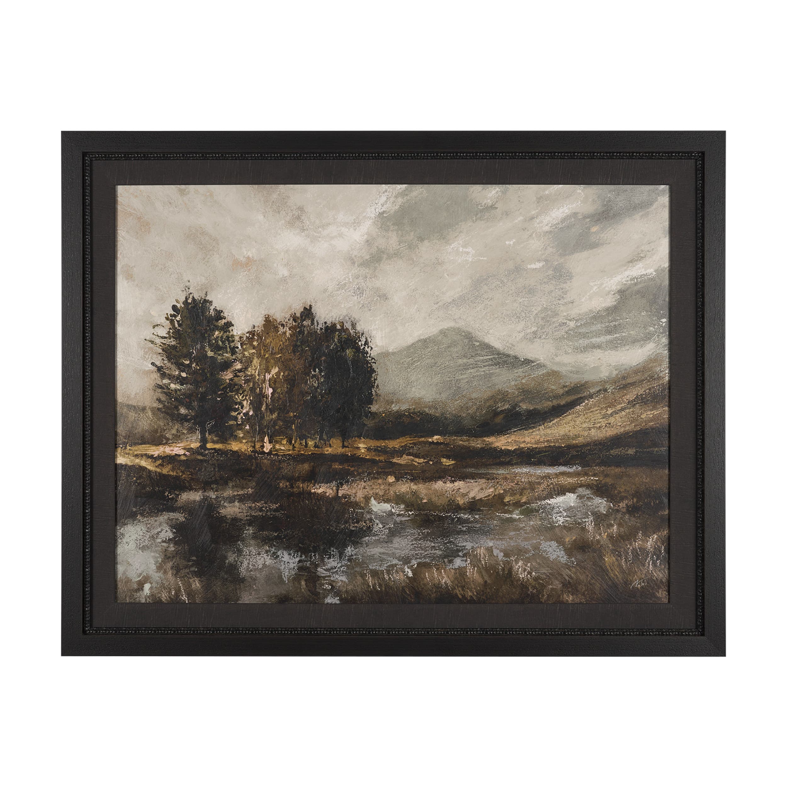 Old Style Landscape by Mercana Studio a Hand Embellished Framed Art Print — product photograph