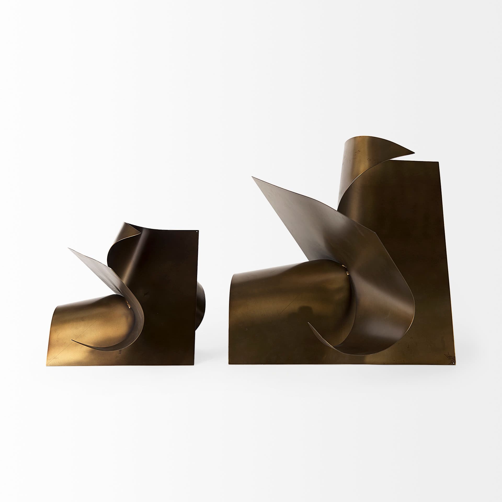 Francesca 18.1L x 18.1W x 18.1H Antique Gold Metal Sculptural Decorative Object — product photograph