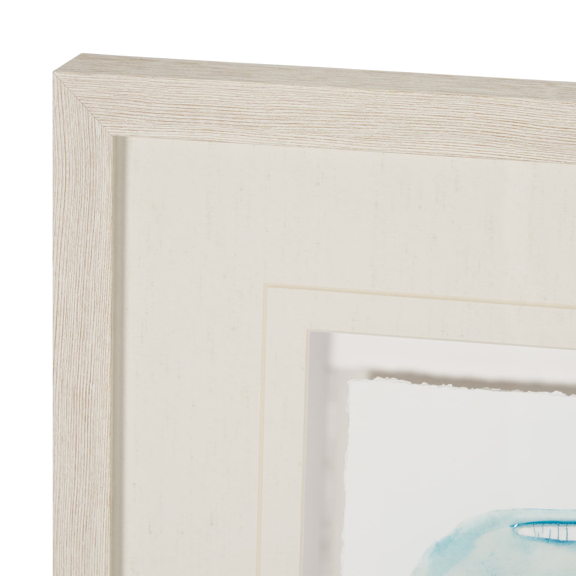 Calm River Blue II by Studio M a handmade Original Framed Artwork under Glass — product photograph