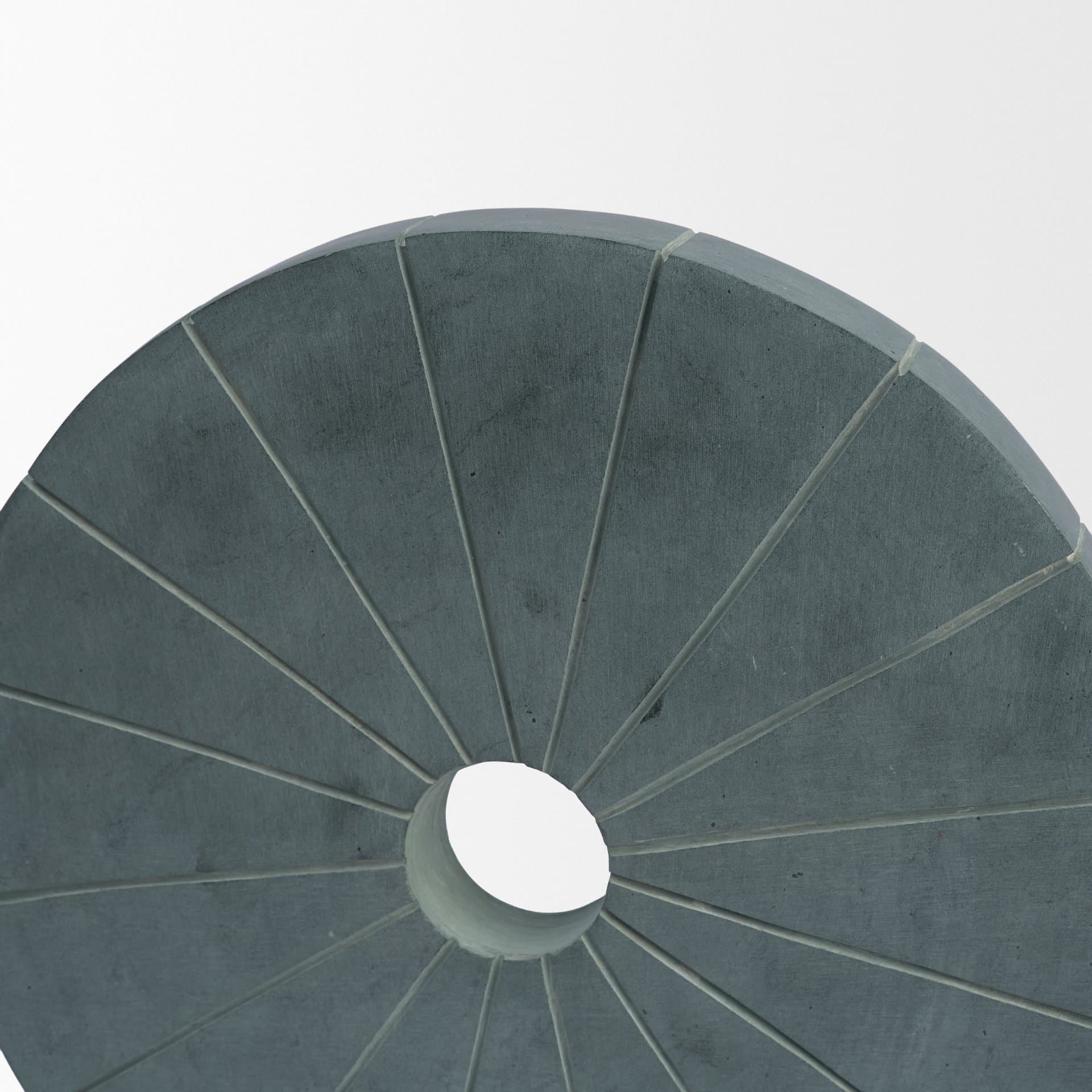 Orin Gray Marble Round Disc Decorative Object — product photograph