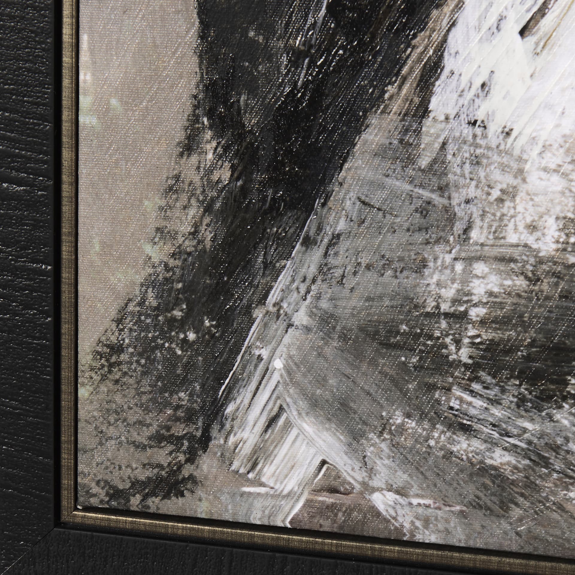 Bull by Mercana Studio a Hand Embellished Textured Framed Canvas — product photograph