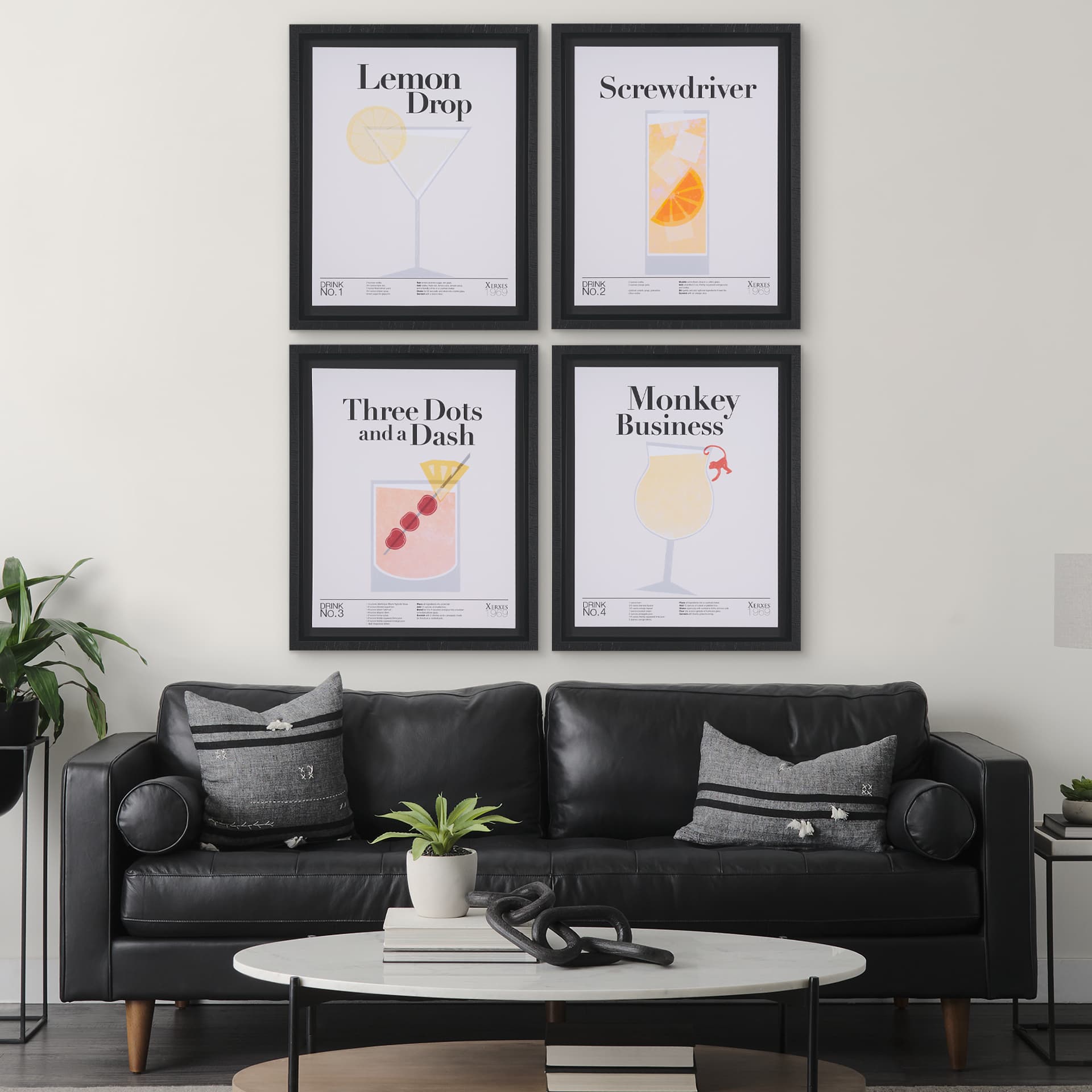 Screwdriver by Mercana Studio a Hand Embellished Textured Framed Art Print Matted under Glass — in a styled room