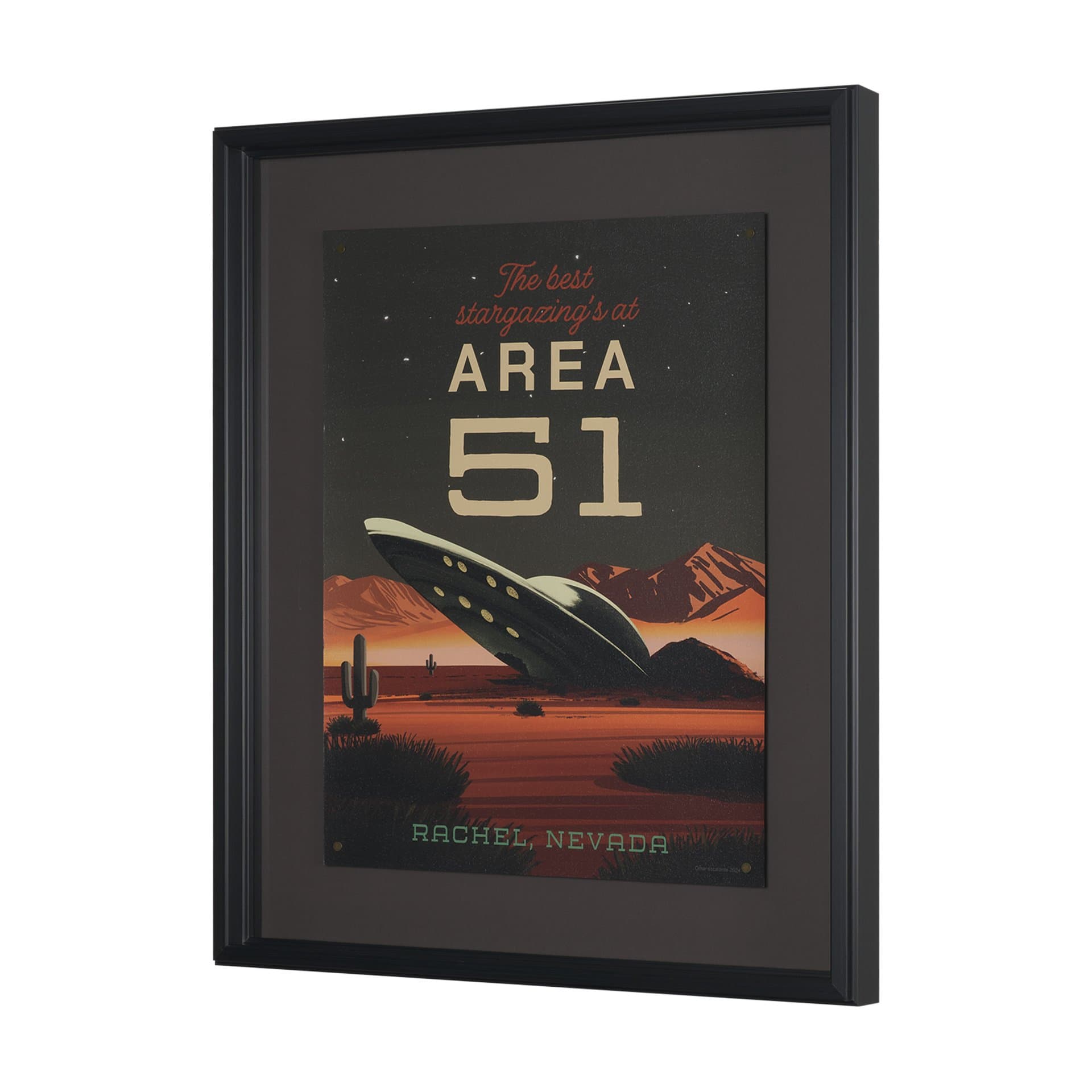Cryptid Tourism II by Omar Escalante Textured Framed Artwork Matted under Glass — product photograph