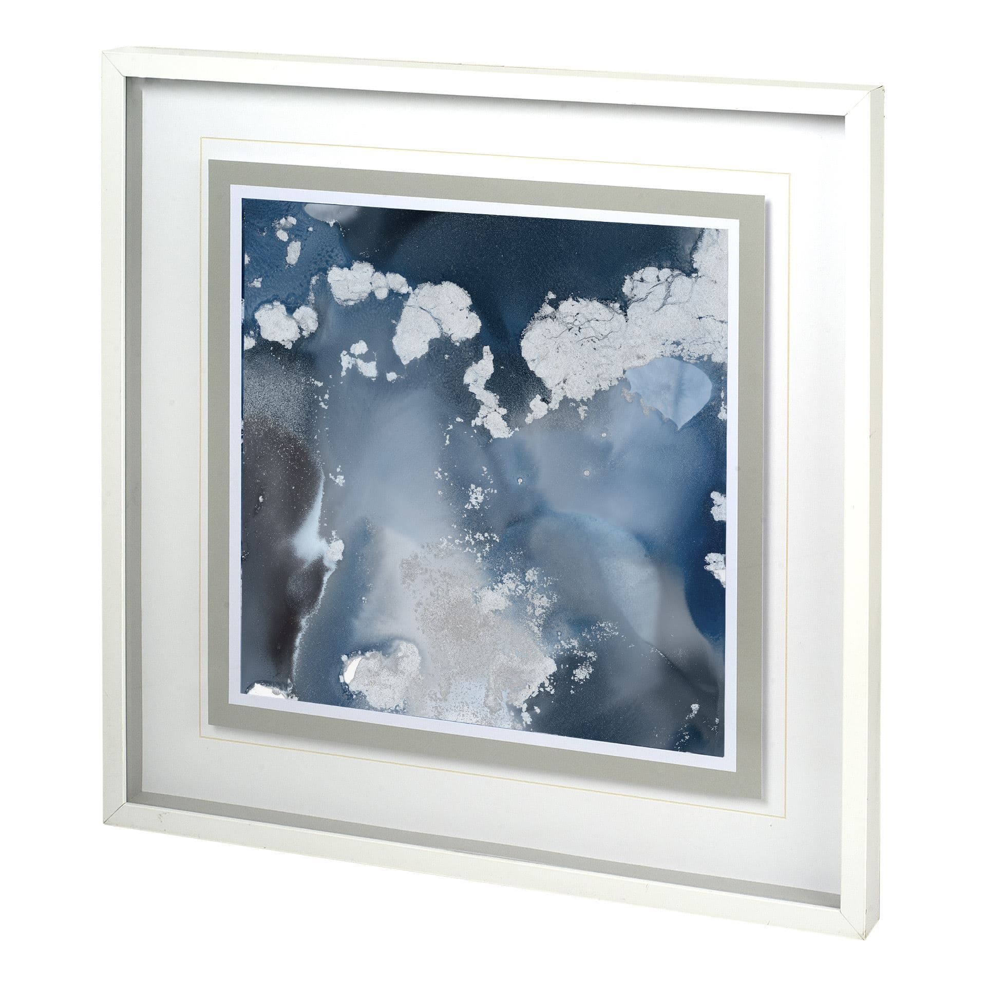 Monsoon II by Mercana Studio a Hand Embellished Textured Framed Art Print Matted under Glass — product photograph