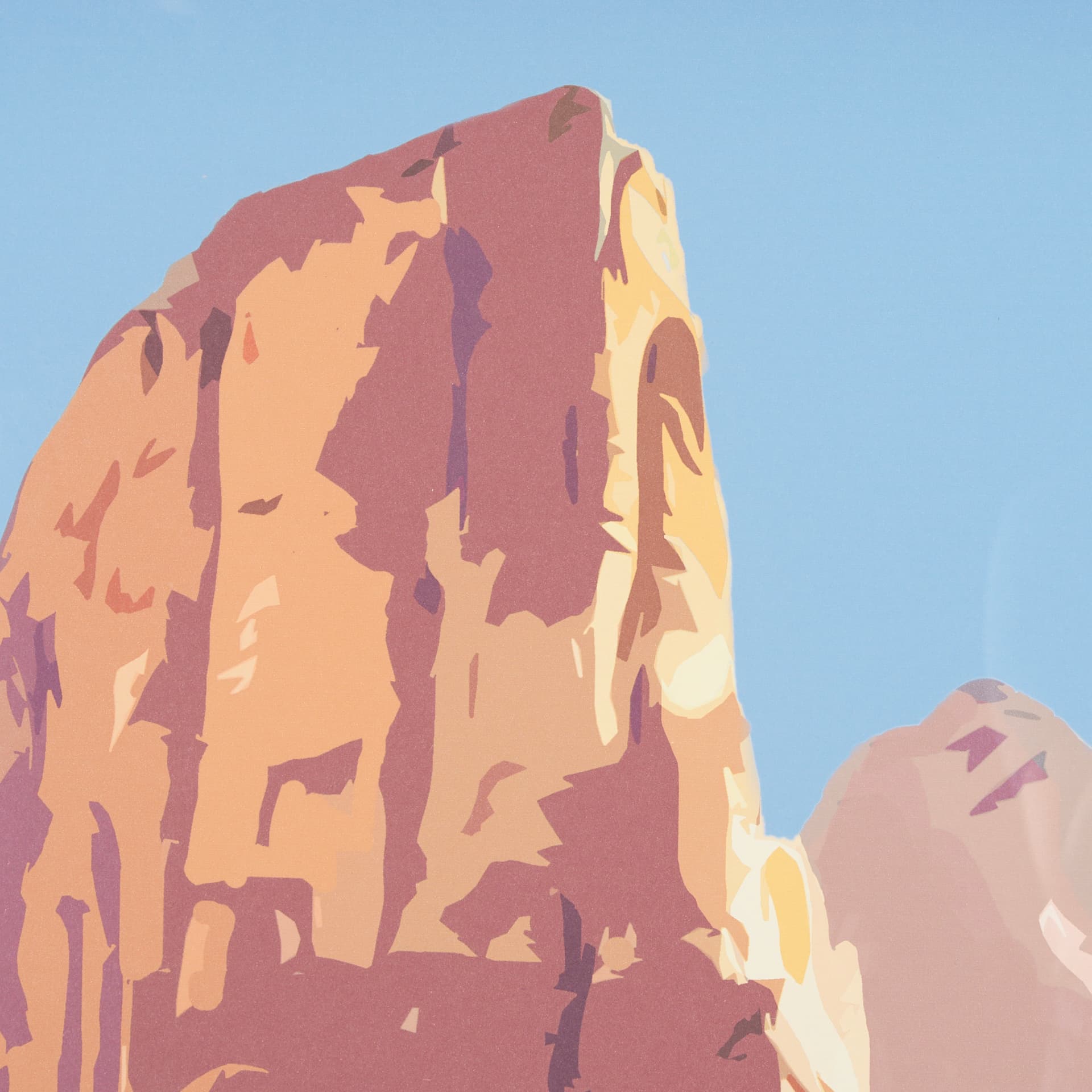 National Park - Zion by Mark Chandon a Framed Art Print Matted under Glass — product photograph