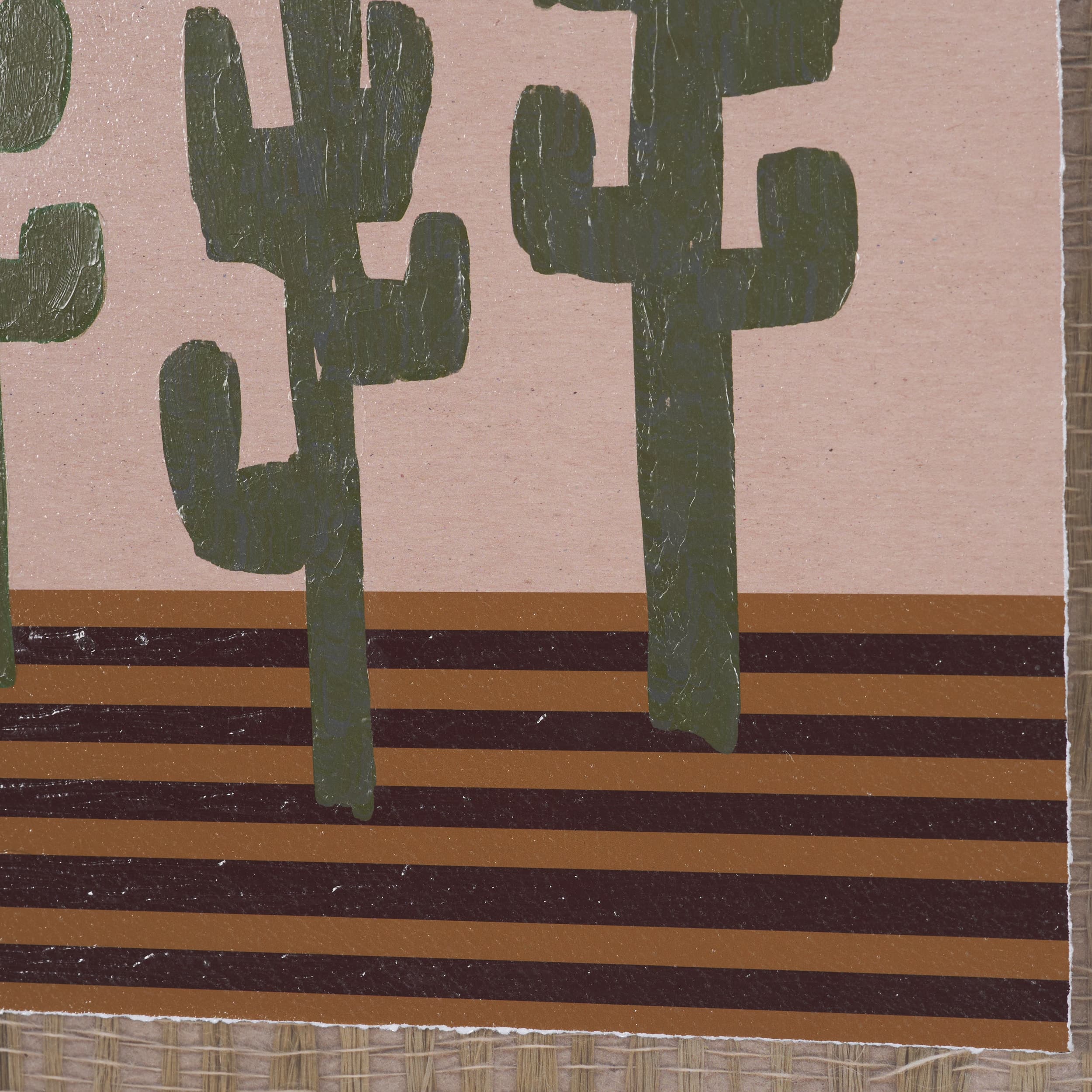 Southwestern Landscape No.3 by The Miuus Studio Textured Framed Artwork Matted under Glass — product photograph