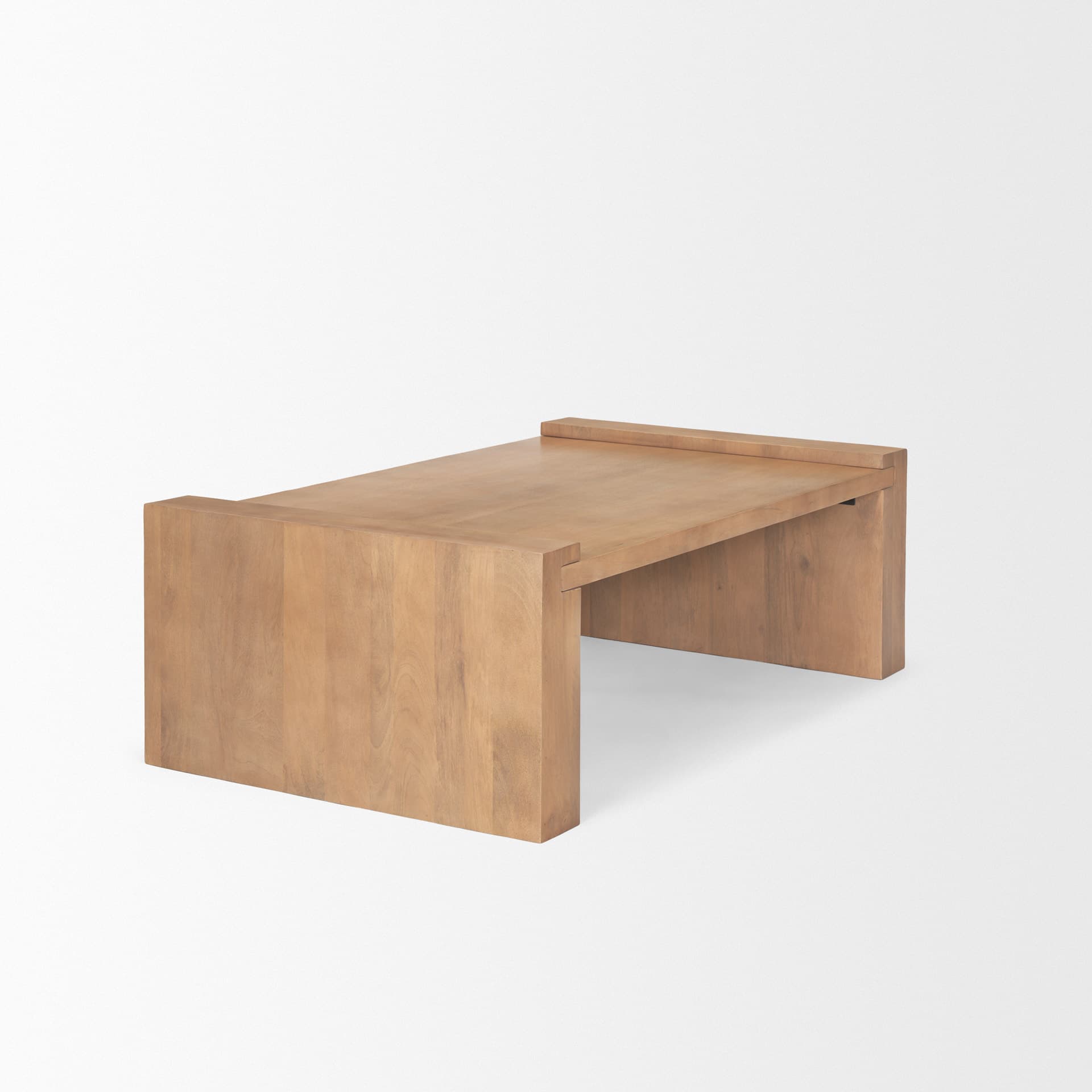 Wesson Light Brown Wood Rectangular Coffee Table — product photograph
