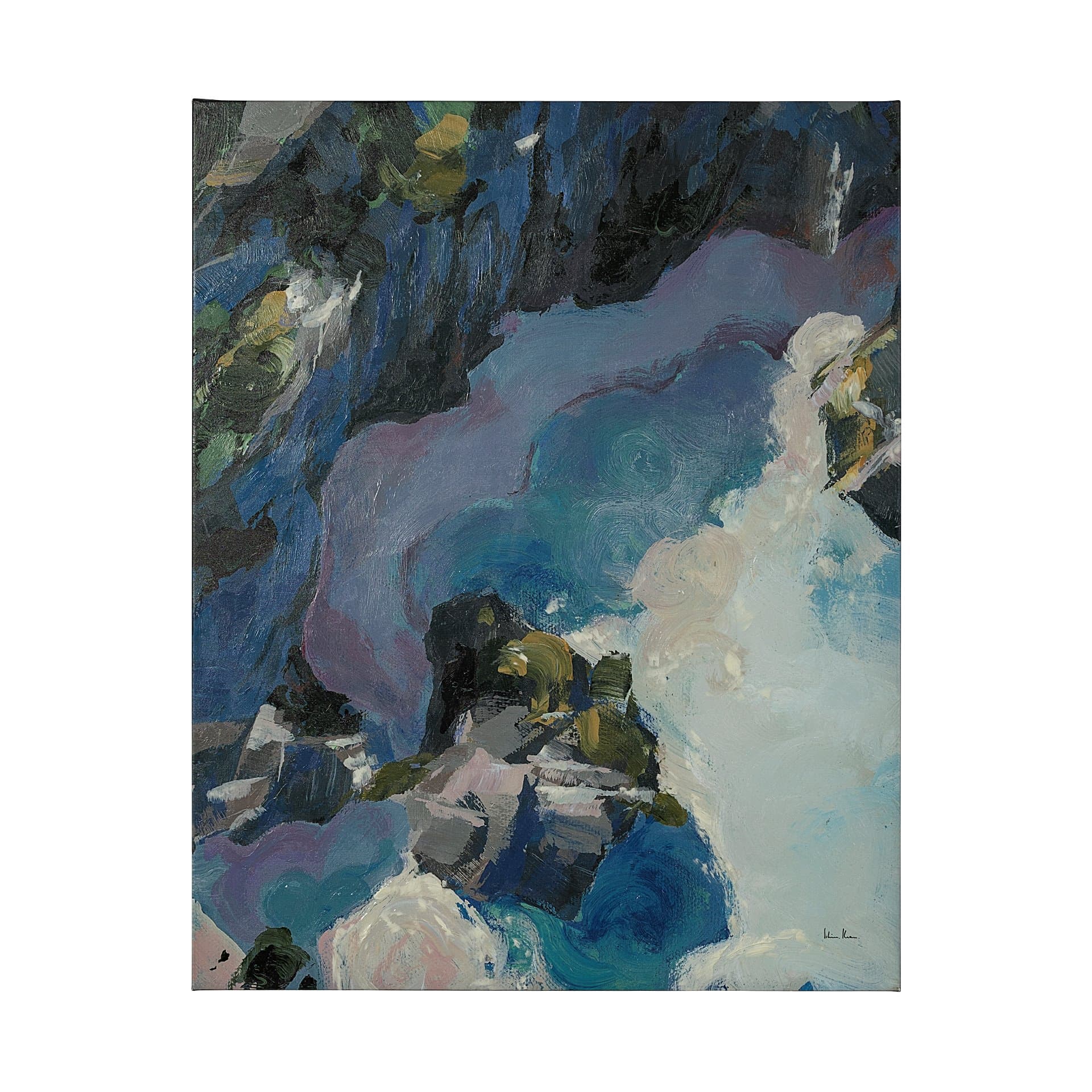 Aerial View I by Silvia Krause a Hand Embellished Textured Canvas — product photograph