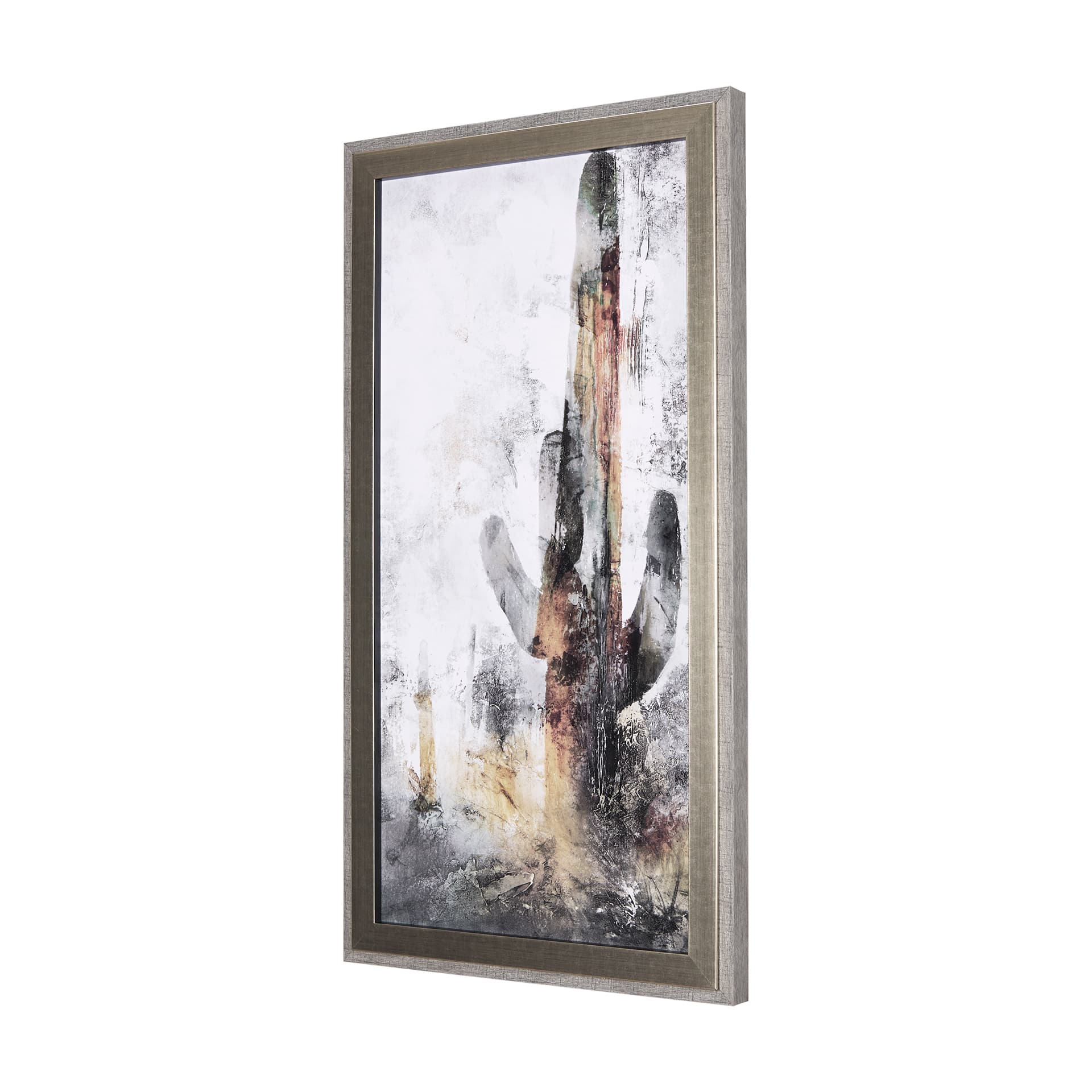 Saguaro Forest 32 by Scott Brems a Hand Embellished Textured Framed Art Print — product photograph