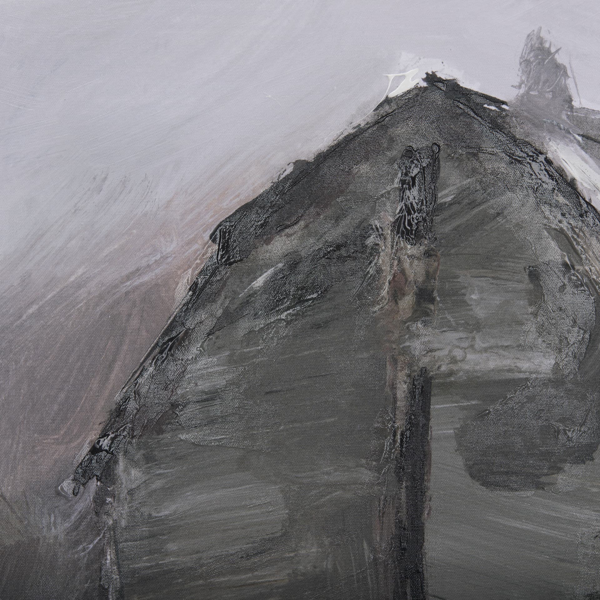 Late Autumn in Countryside I by Mercana Studio a Hand Embellished Textured Canvas — product photograph