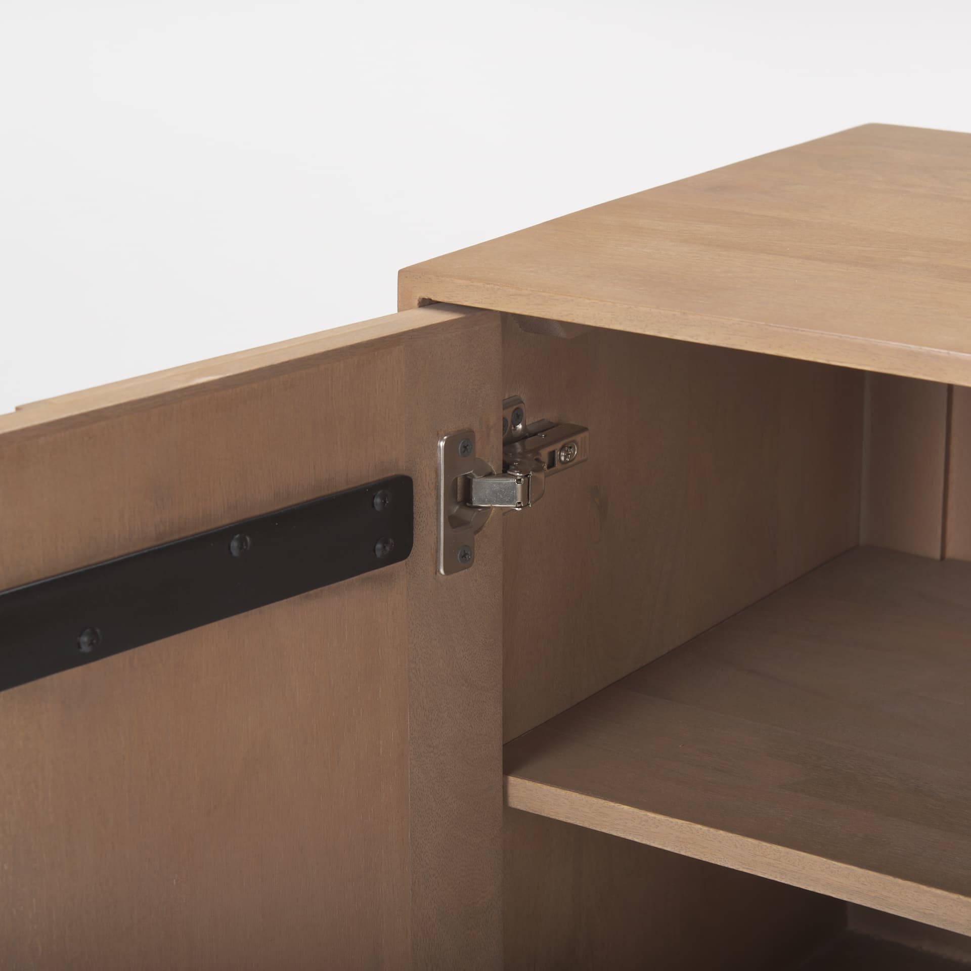 Sable 37.0L x 17.0W x 30.5H Light Brown Wood Accent Cabinet — product photograph