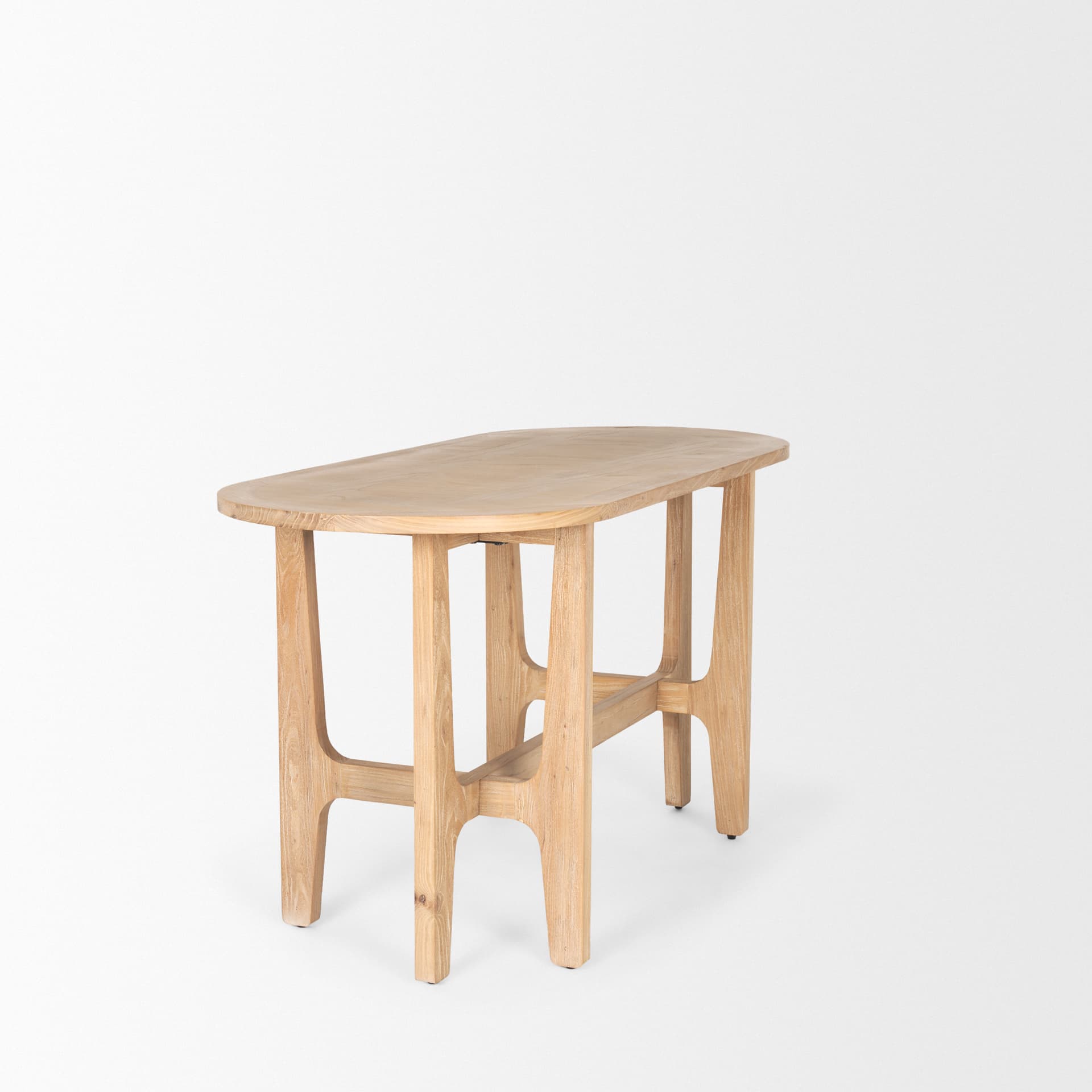 Taylin Light Brown Solid Wood Desk — product photograph