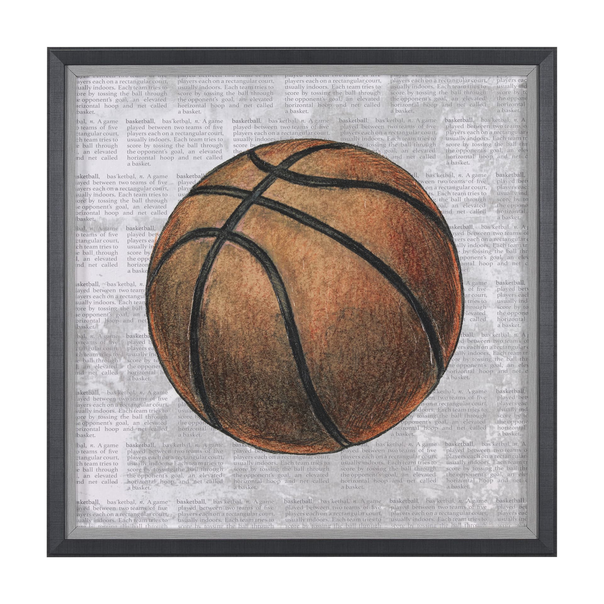 Definition of Sport IV by Mercana Studio a Hand Embellished Textured Framed Art Print — product photograph