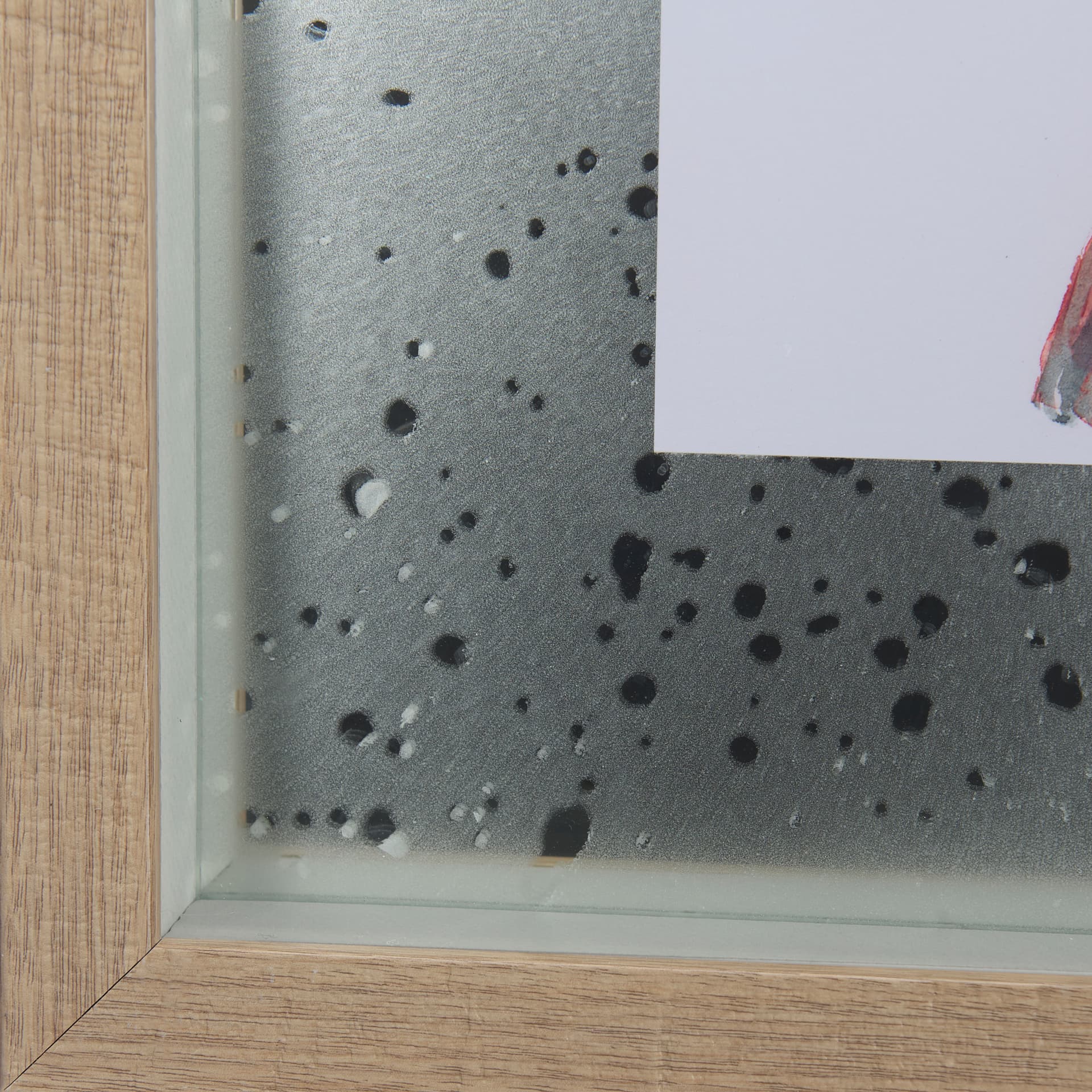 Cardinal I by Mercana Studio a Hand Embellished Textured Framed Art Print Matted under Glass — product photograph