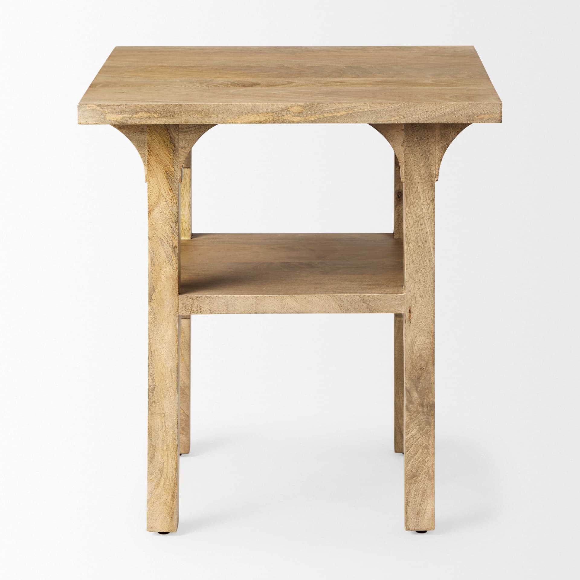Candace Light Wood Bridge Accent Table — product photograph