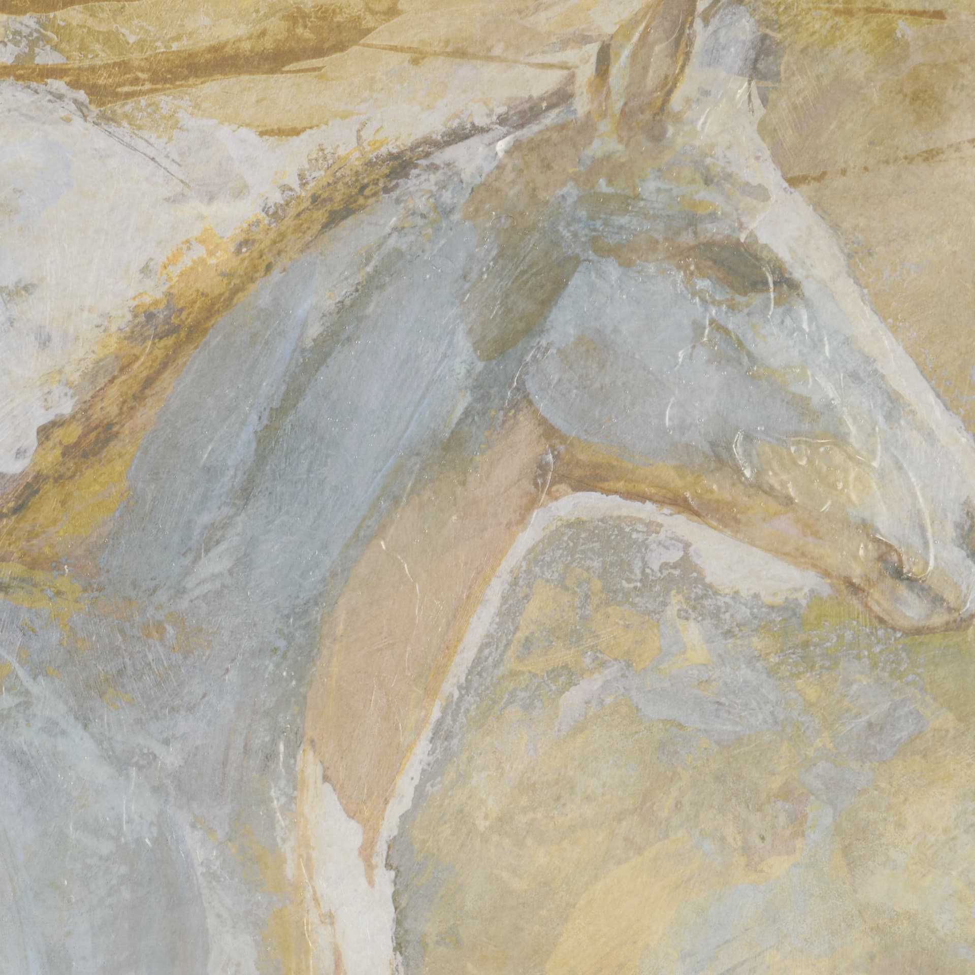 Curious I by Mercana Studio Hand Embelished Framed Artwork Matted under Glass — product photograph