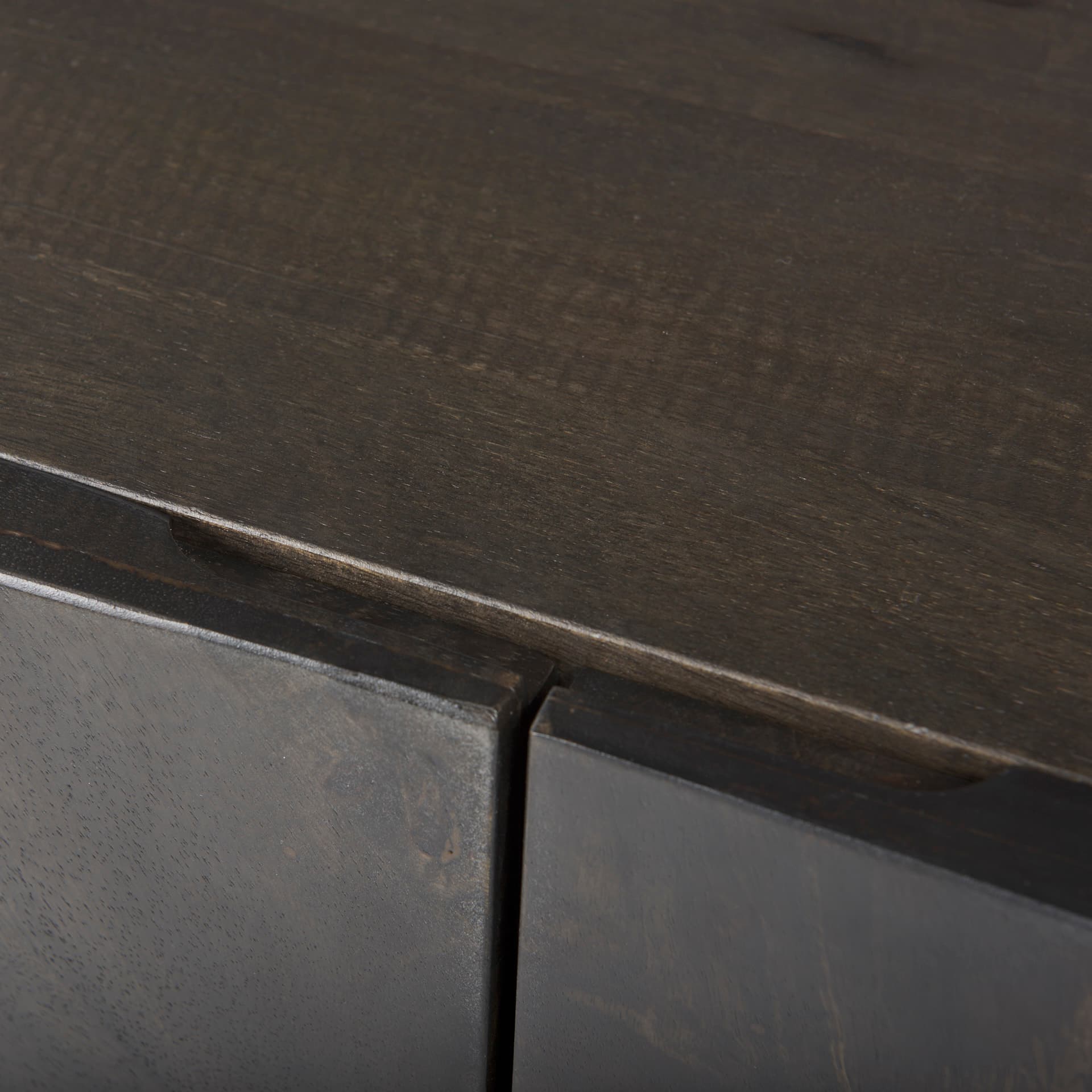 Darwin Dark Brown Wood 2 Door Accent Cabinet — product photograph