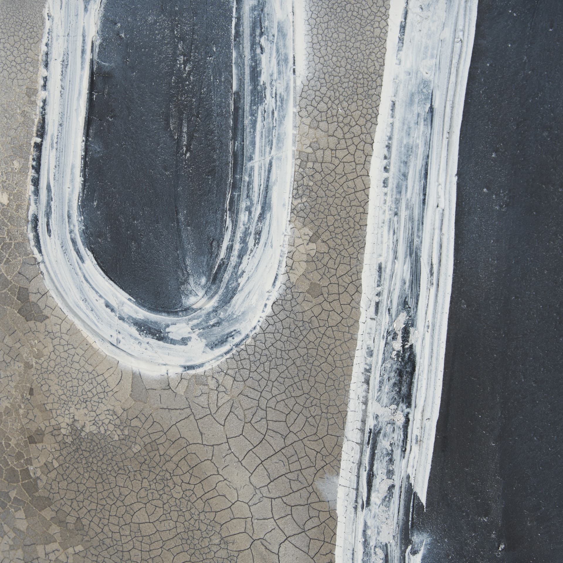 Contrasting Paths I by Studio M a handmade Original Framed 3D Textured Artwork under Glass — product photograph