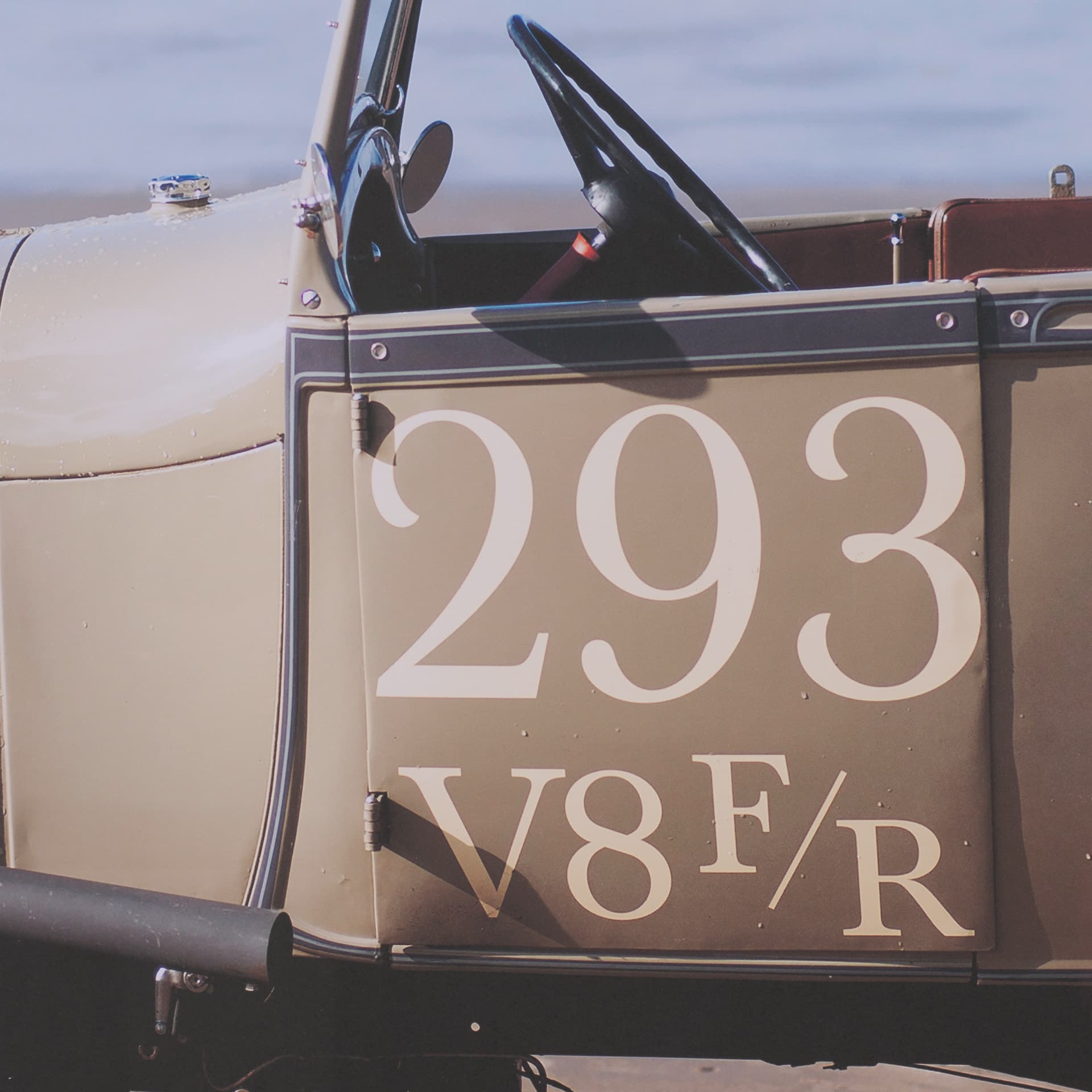 Retro Racing - Automobile by Ben Wood a Framed Photo Art Print Matted under Glass — product photograph