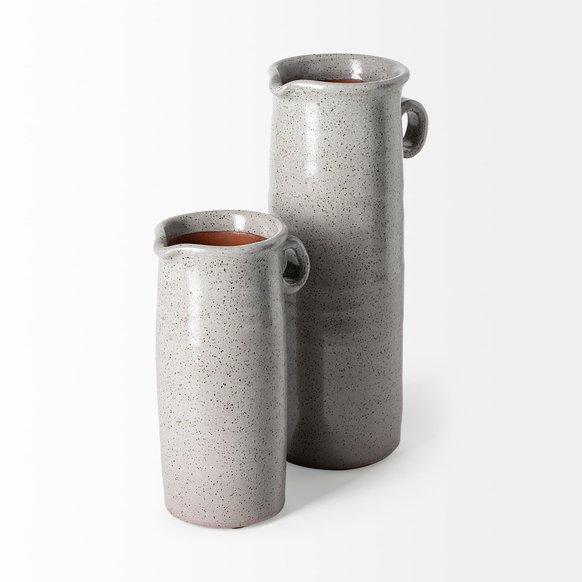 Frieda Small Freckled Gray Ceramic Jug — product photograph