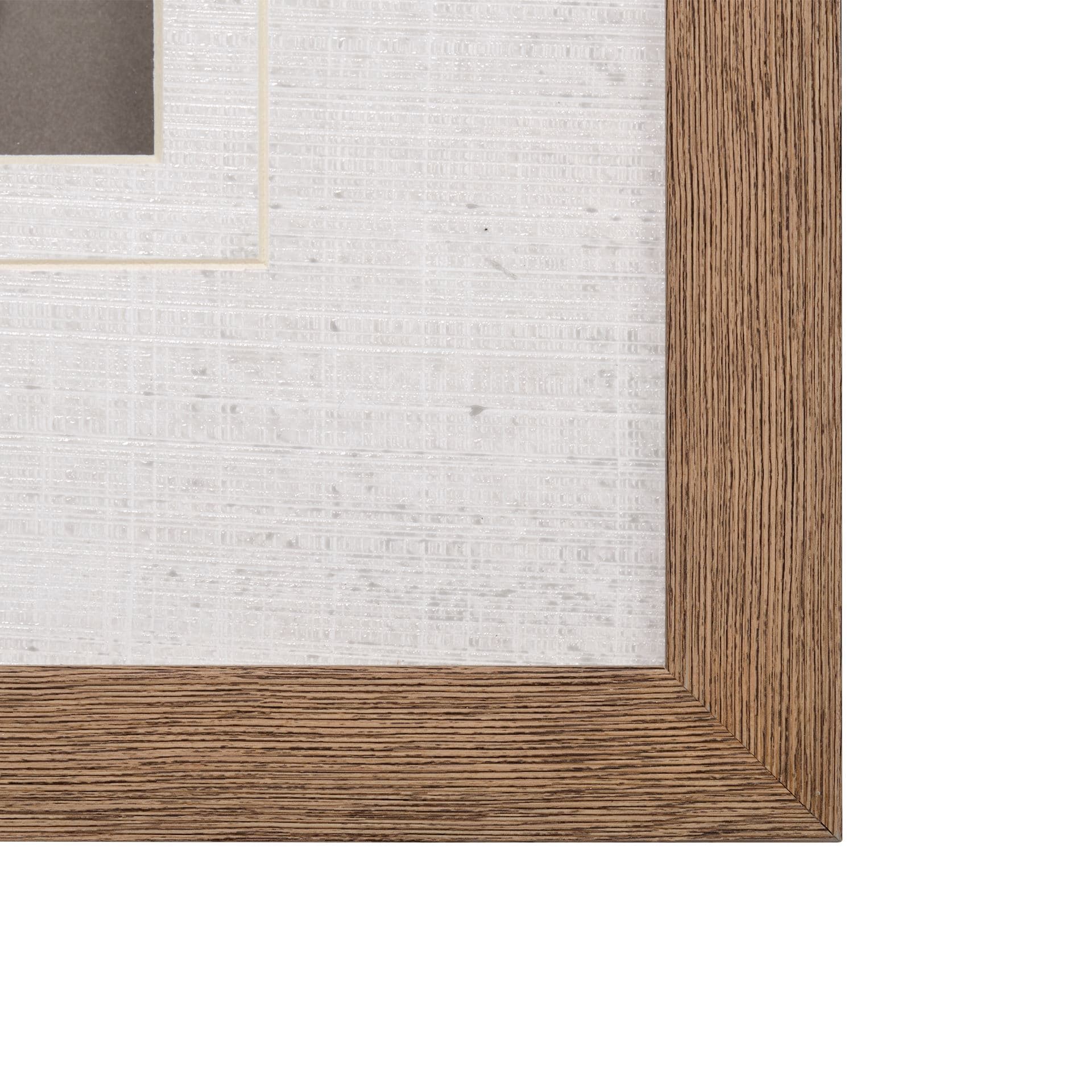 Woodland Chart V by Sue Schlabach a Hand Embellished Textured Framed Art Print Matted under Glass — product photograph