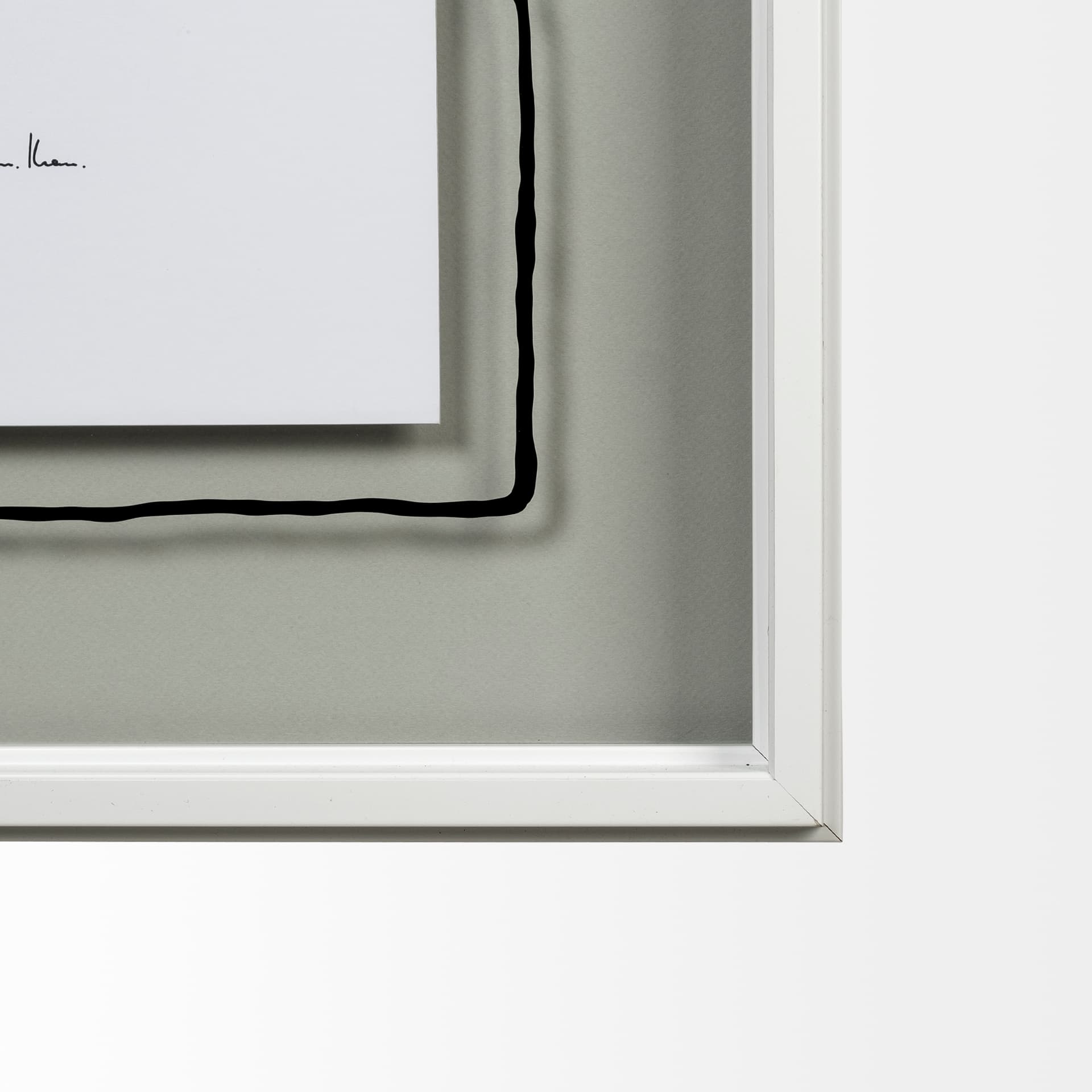 Field I by Silvia Krause a Hand Embellished Textured Framed Art Print Matted under Glass — product photograph