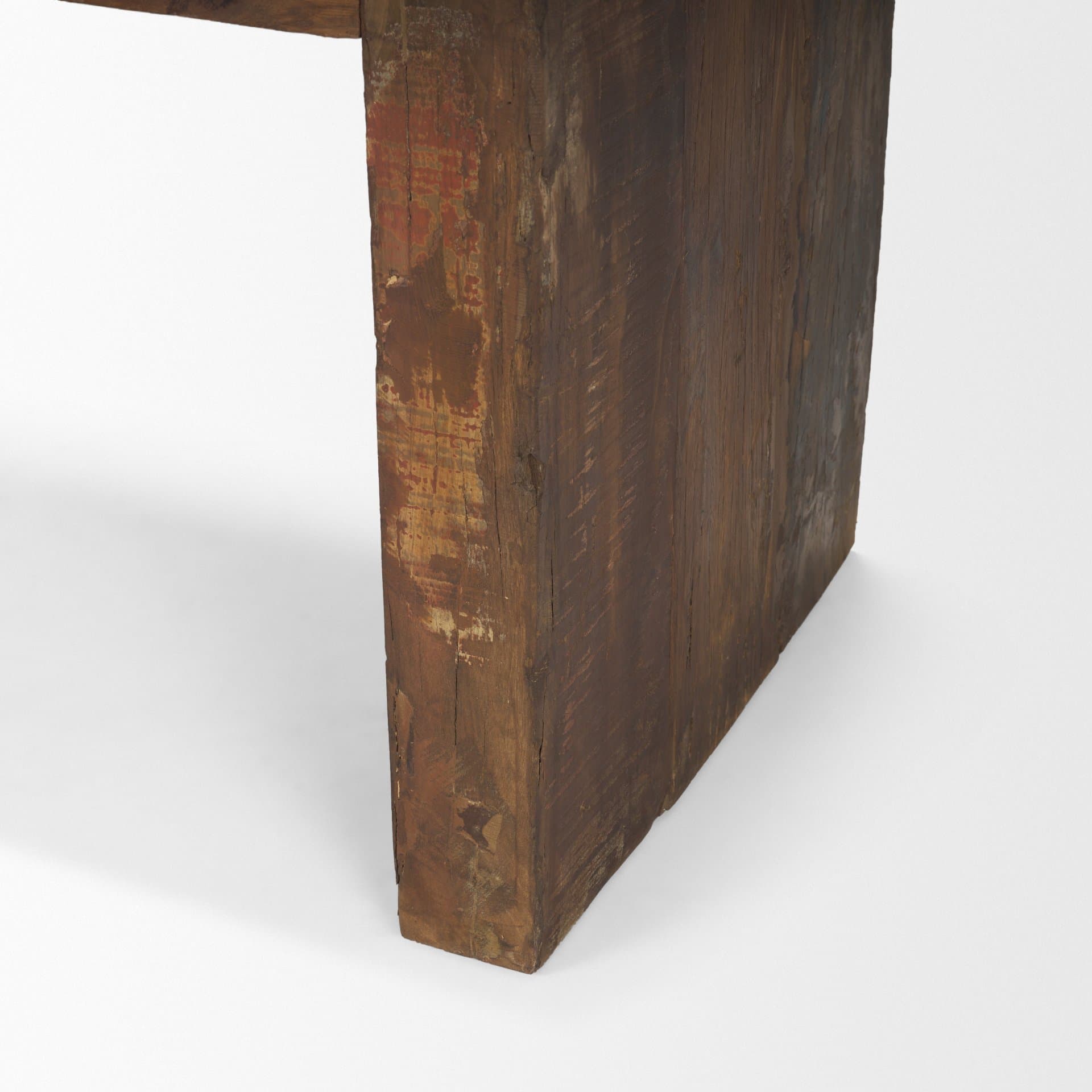 Estelle Rustic Brown Reclaimed Wood Bench — product photograph