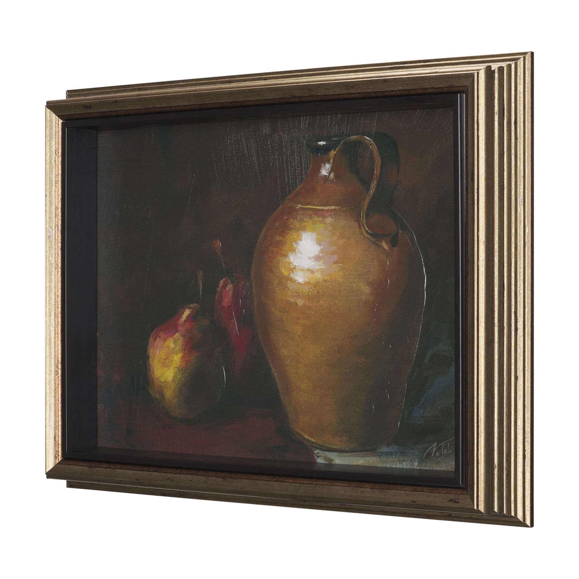 Vintage Crock (Set of 2) by Mercana Studio a Hand Embellished Framed Art Print — product photograph