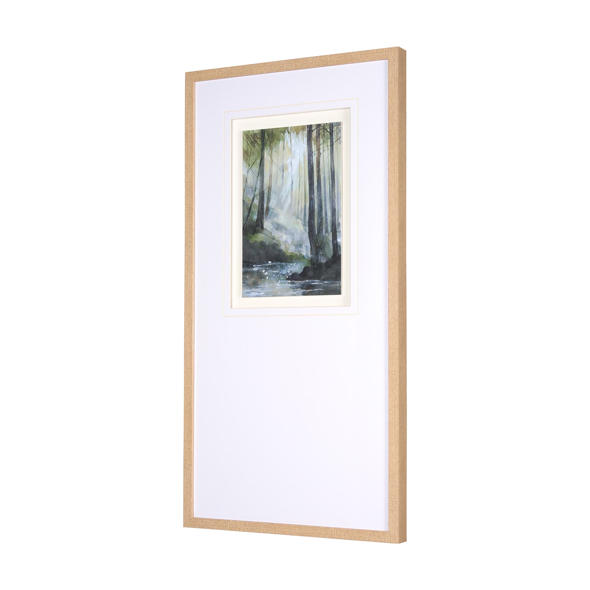 Spring Light II by Mercana Studio a Hand Embelished Textured Framed Art Print Matted under Glass — product photograph