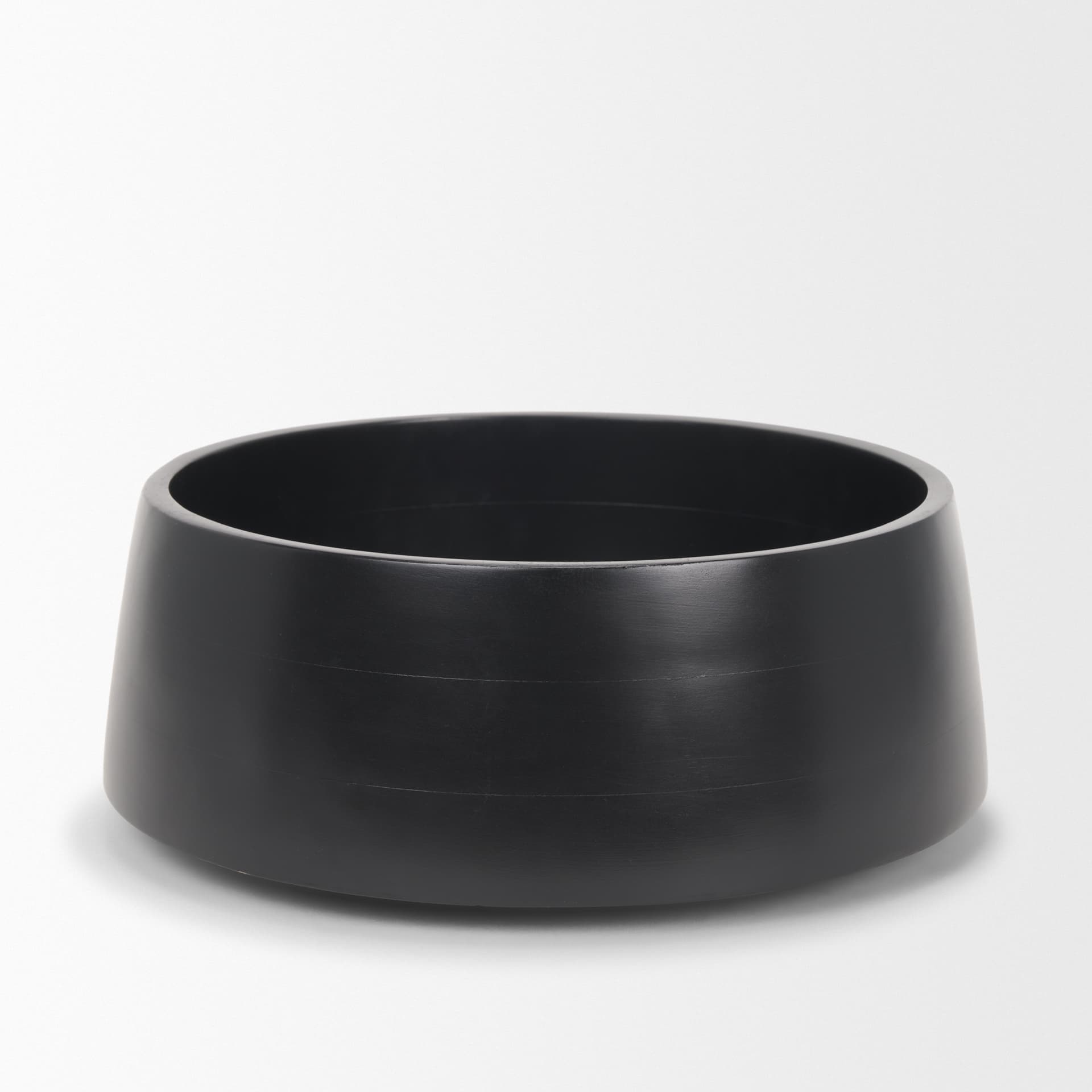 Kadara Black Solid Wood Decorative Bowl — product photograph