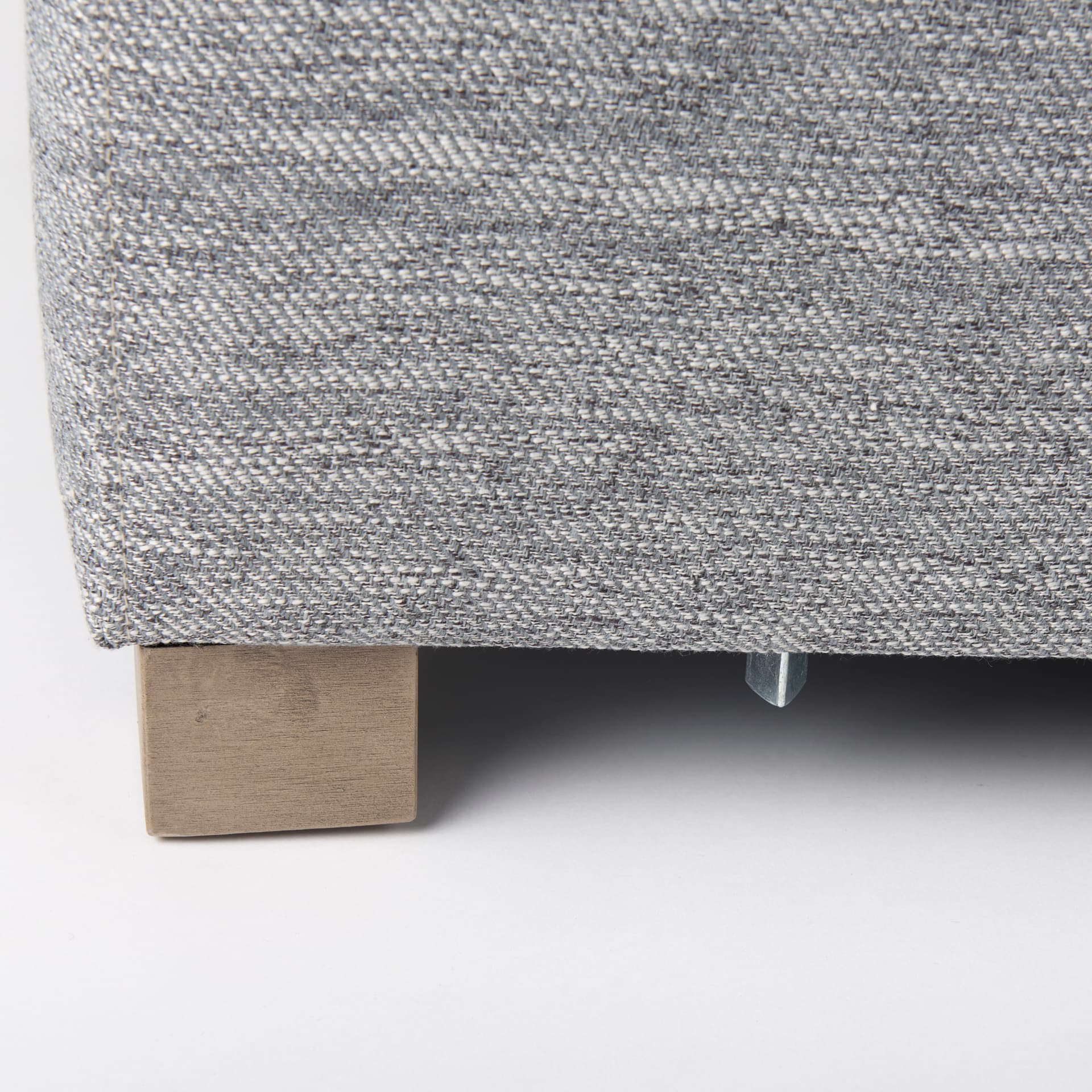 Valence 38.6L x 38.6W x 17.7H Castlerock Gray Full Size Ottoman Sectional Piece — product photograph