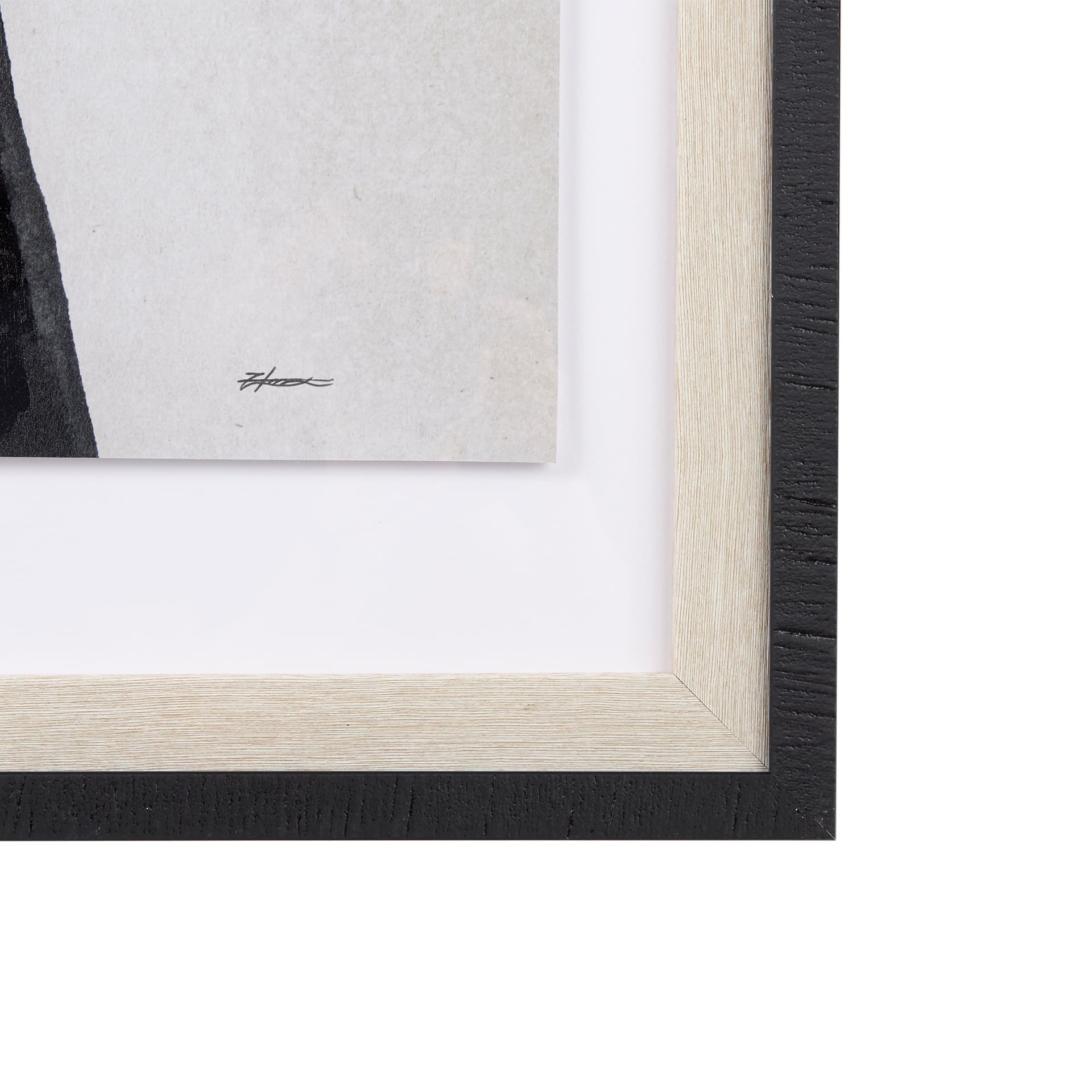 Pages I by Mercana Studio a Hand Embelished Textured Framed Art Print Matted under Glass — product photograph