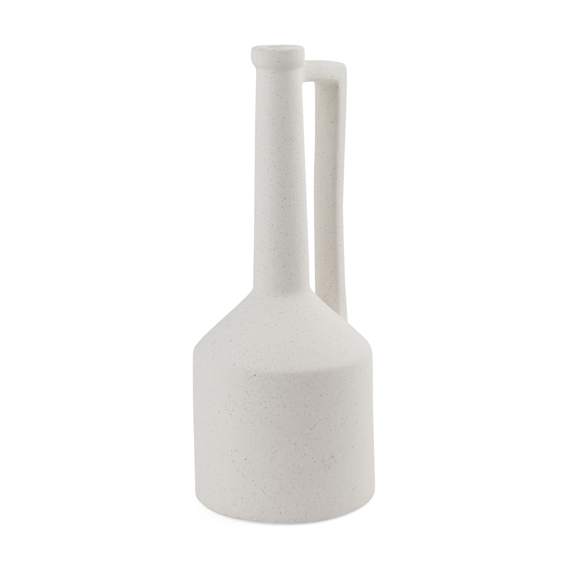 Burton 17.1H Large White Ceramic Jug Vase — product photograph