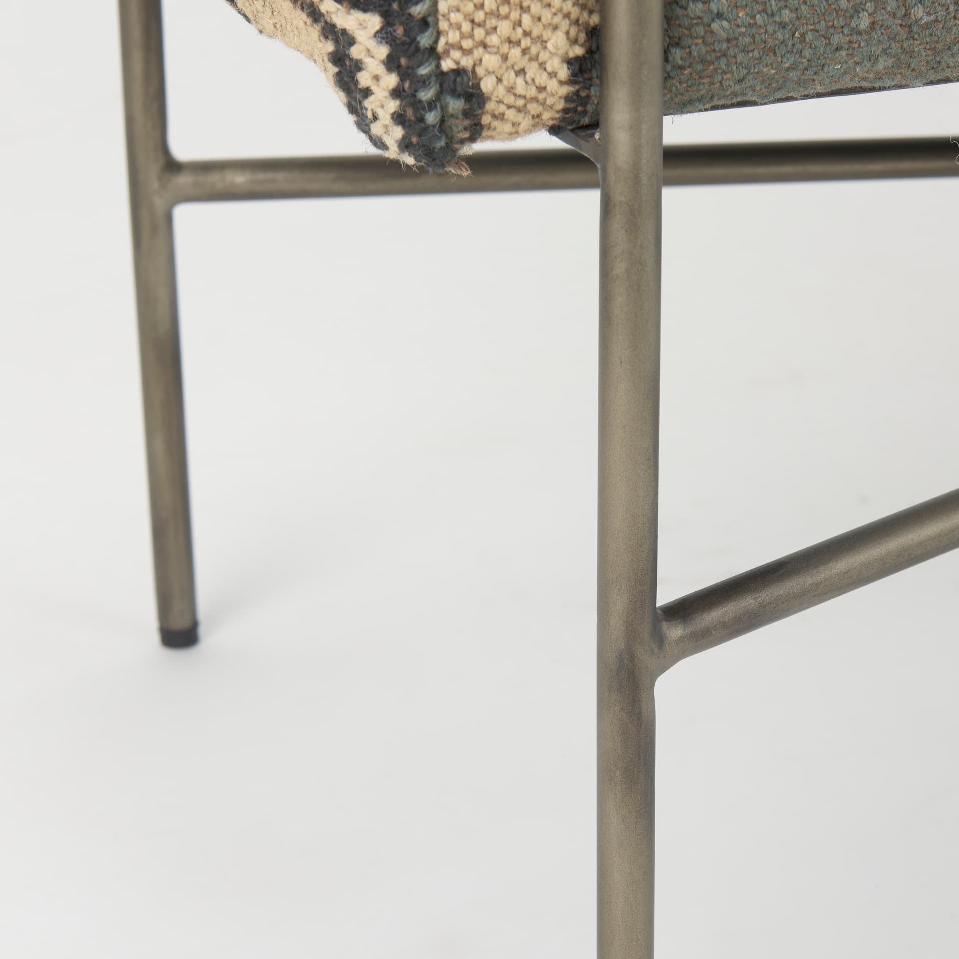 Avery I 55L x 17W Multi Colored Upholstered Patterned Seat Accent Bench — product photograph