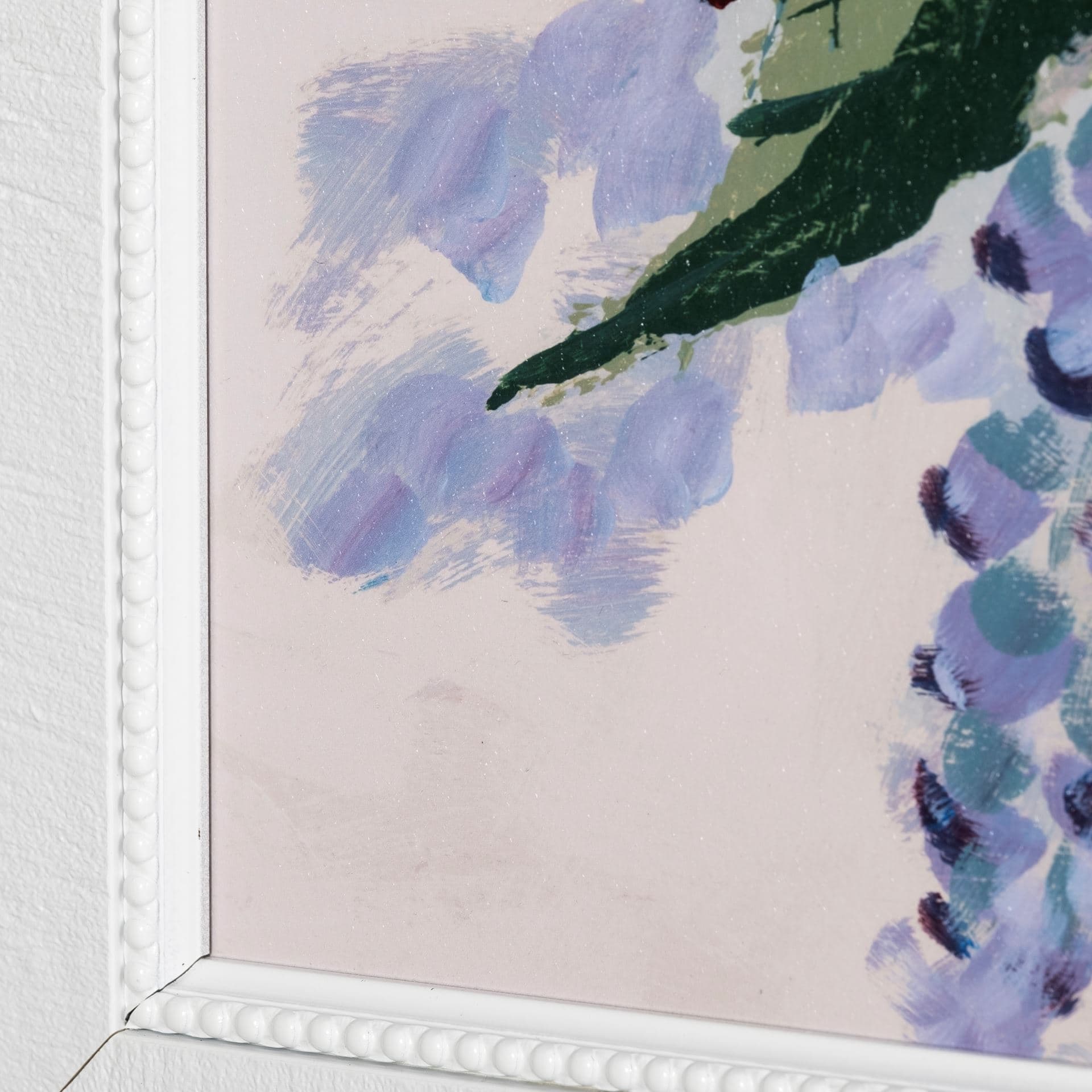 Farmhouse Flowers II by Barbara Fleming a Hand Embellished Textured Framed Art Print — product photograph