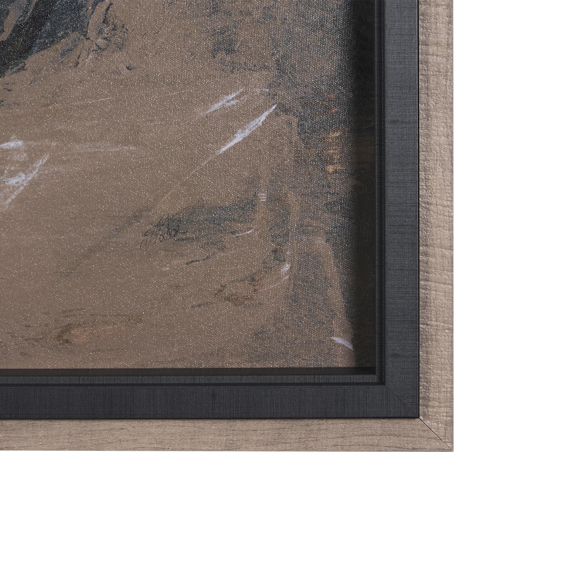 Shaped & Balance II by Mercana Studio a Hand Embellished Textured Framed Art Print — product photograph