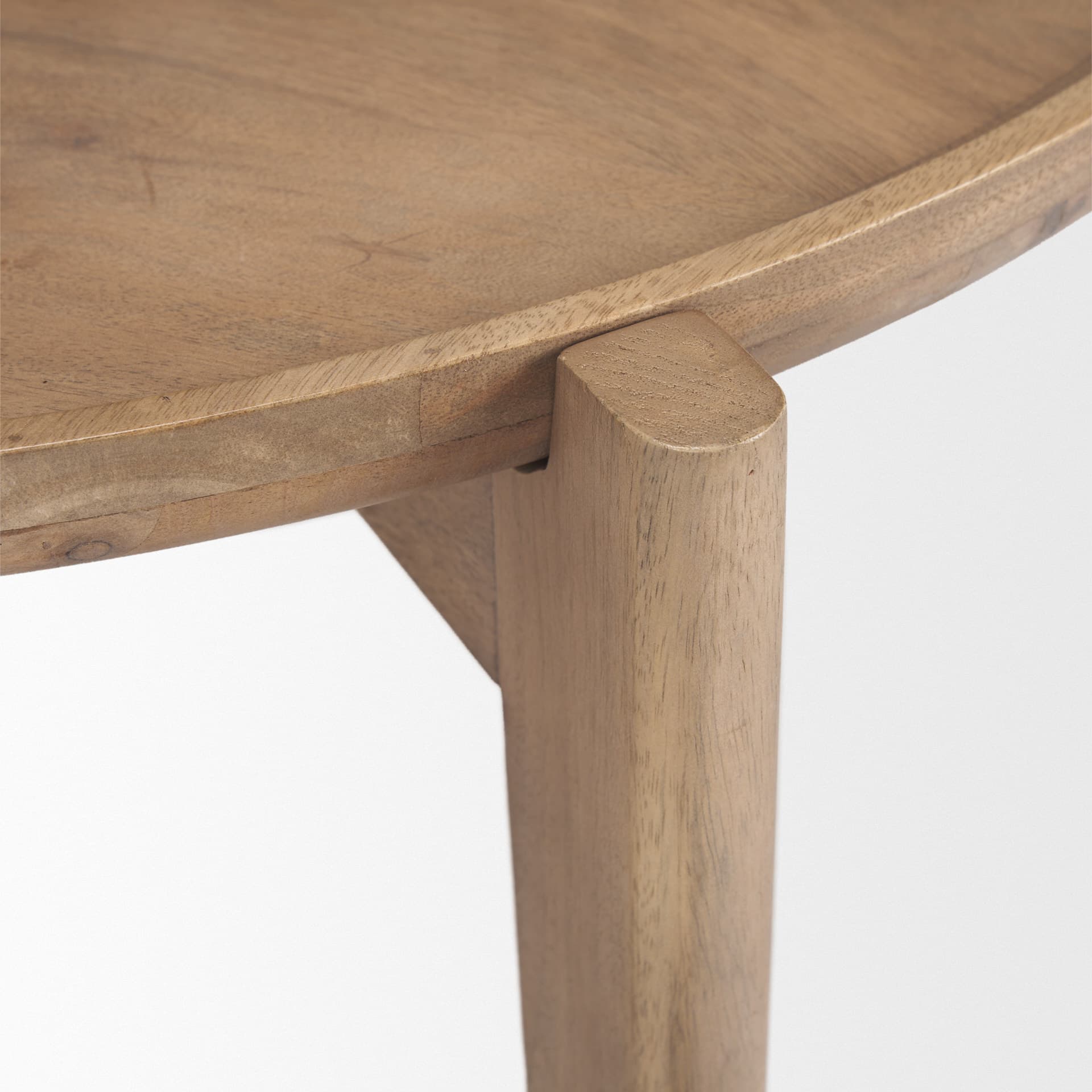 Cleaver (Set of 2) 40" & 31" Round Brown Solid Wood Nesting Coffee Tables — product photograph