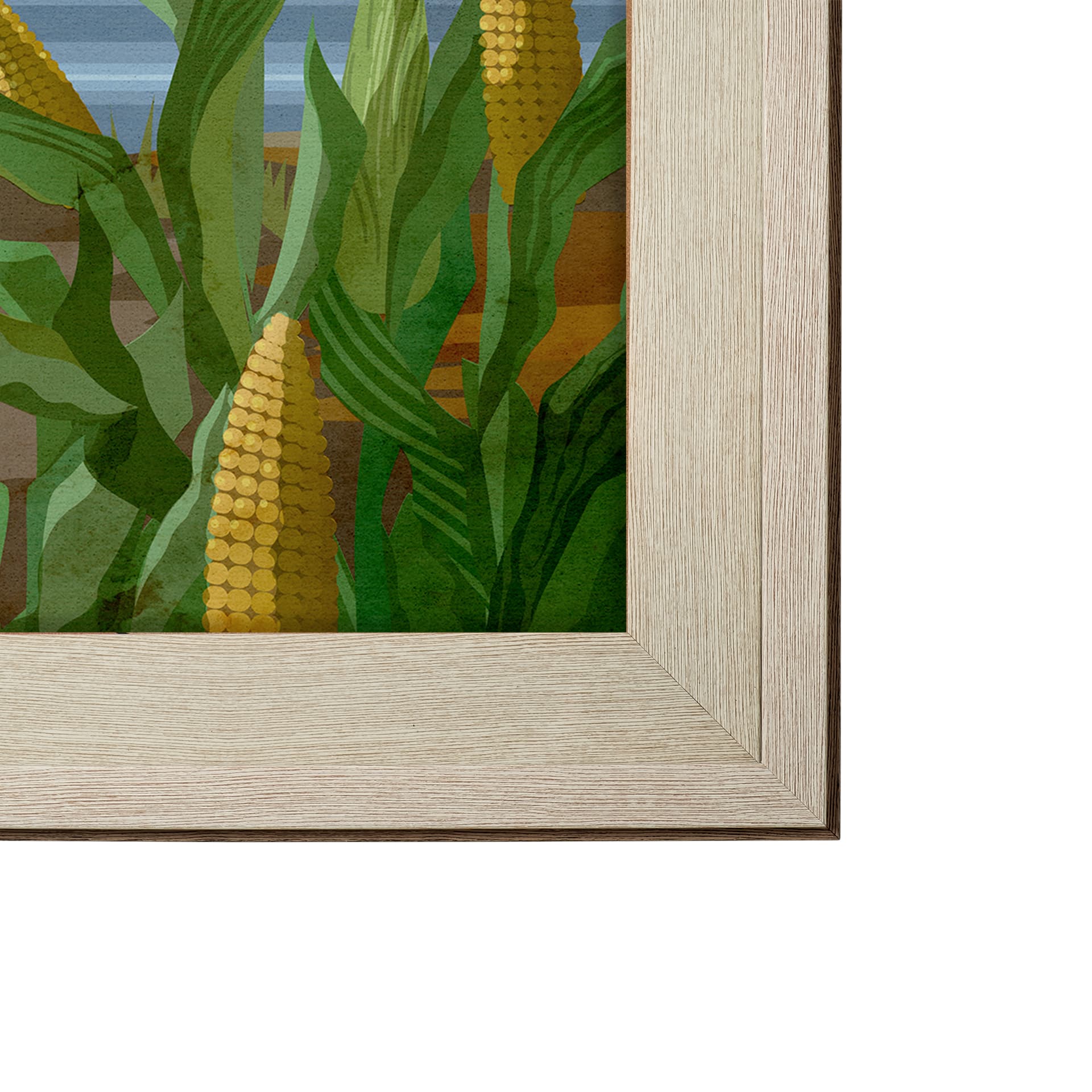 Illinois Go USA (XL) by Mercana Studio a Hand Embellished Decograph Framed Art Print under Glass — product photograph