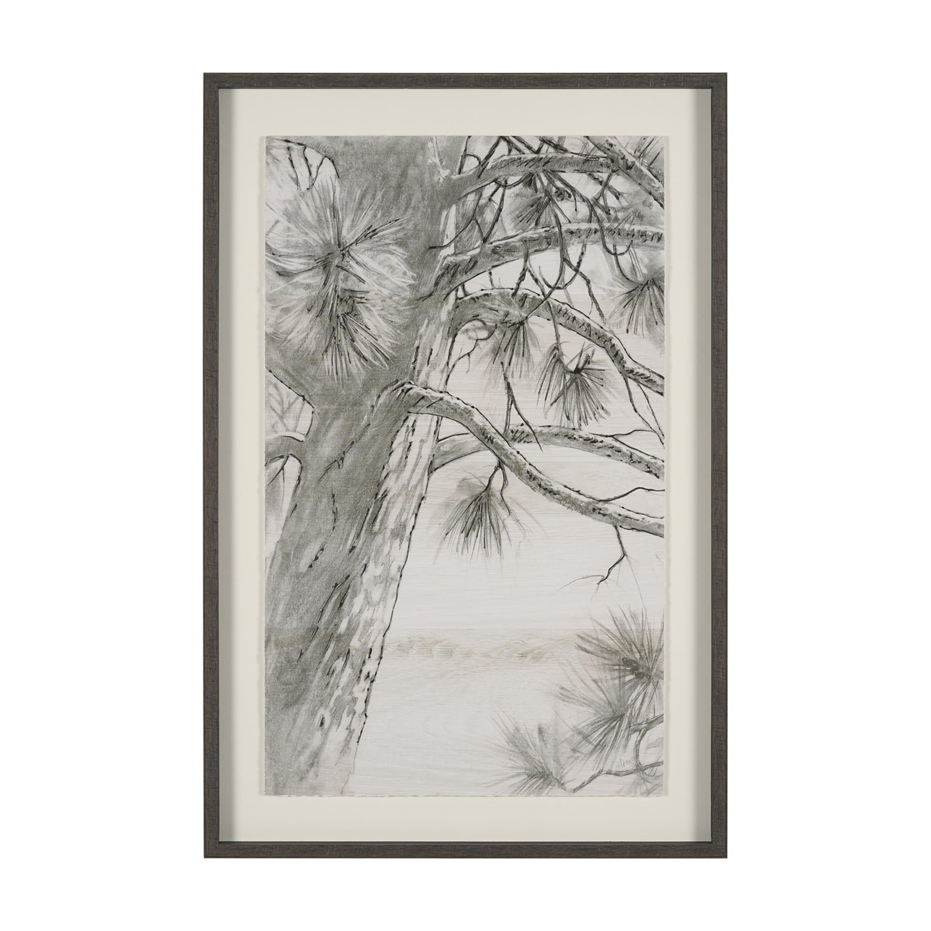 Ponderosa Whisper by Mercana Studio Hand Embelished Framed Artwork Matted under Glass — product photograph
