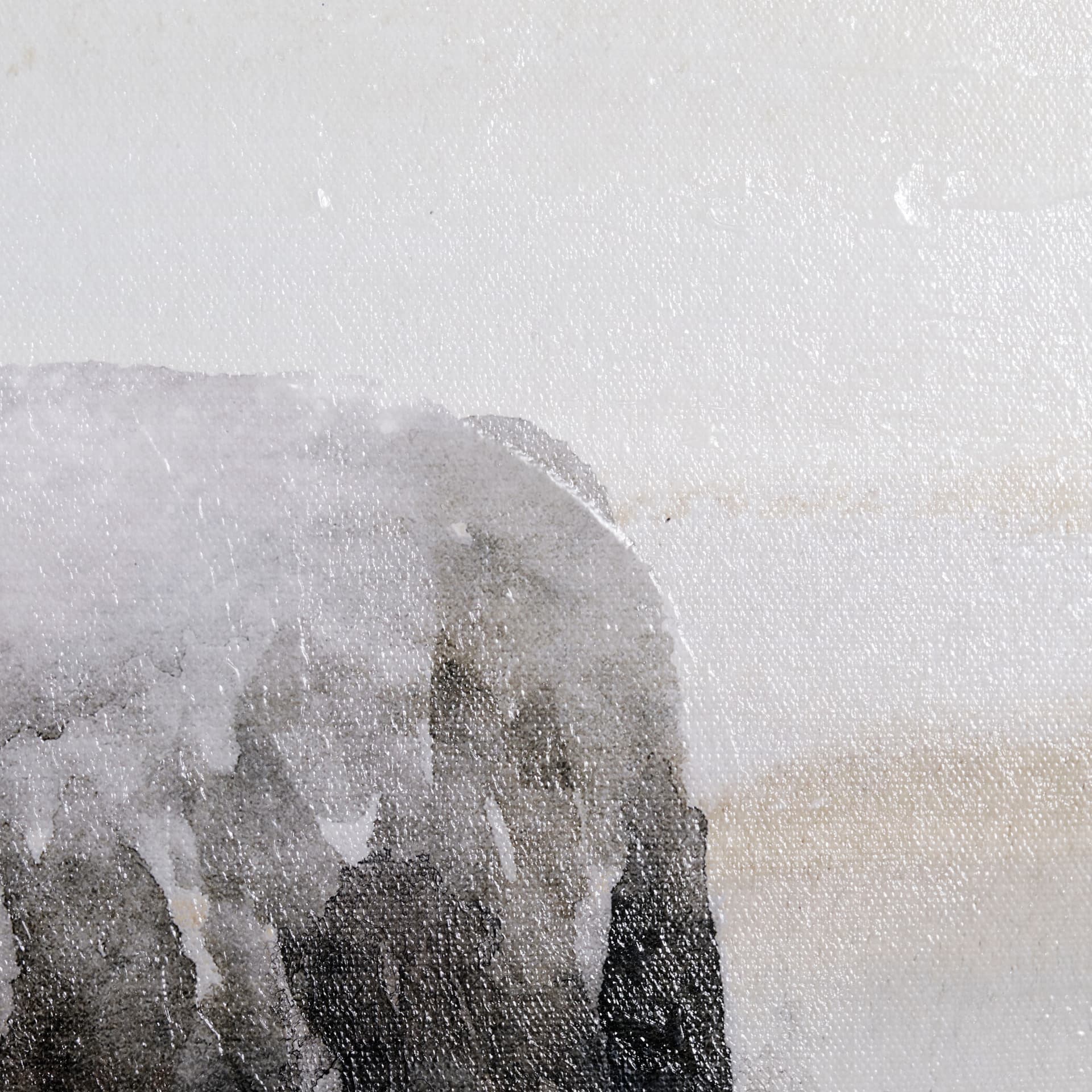 Winter Sheeps I by Stellar Design Studio a Hand Embellished Textured Canvas — product photograph