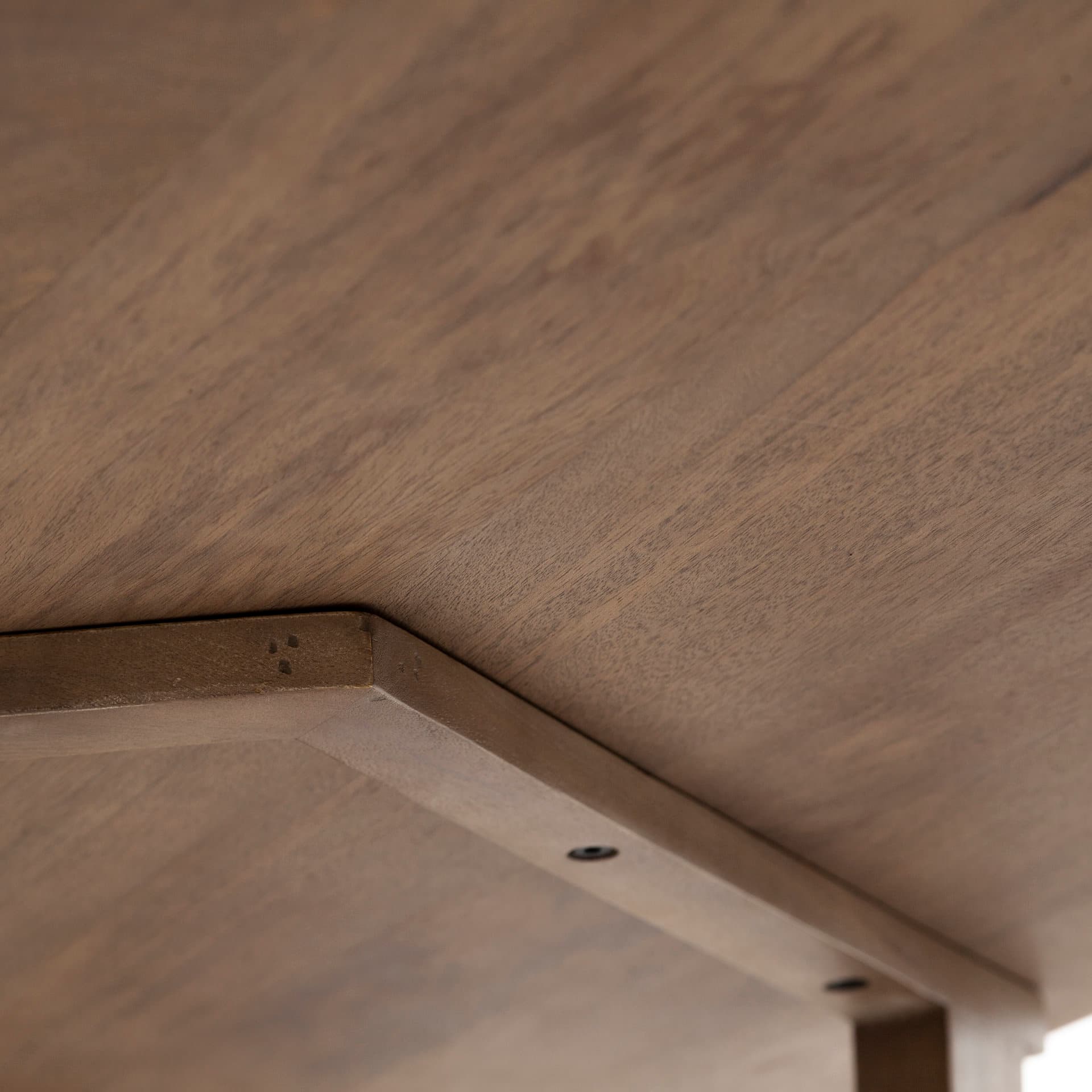 Denver 92"L x 39"W Rectangular Dining Table | Modern | Brown Wood | Seats 6 — product photograph