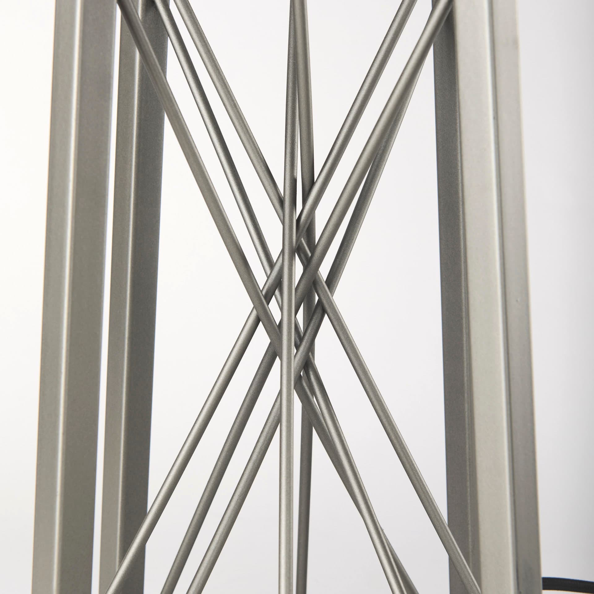 Raen (28.5"H) Gray Metal Octagonal Base w/Beige Shade Table Lamp — product photograph