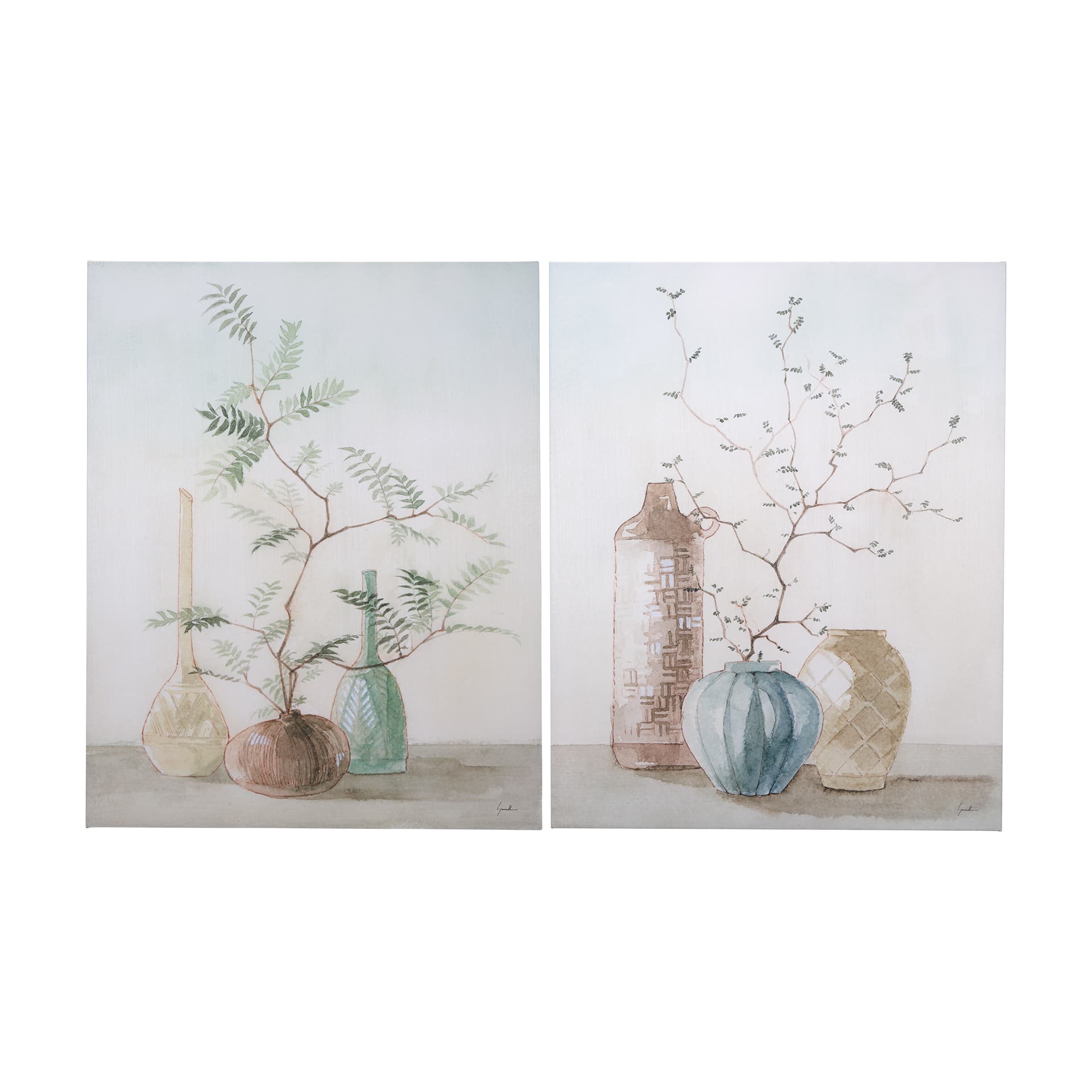 Boho Branches II by Mercana Studio a Hand Embellished Textured Canvas — product photograph