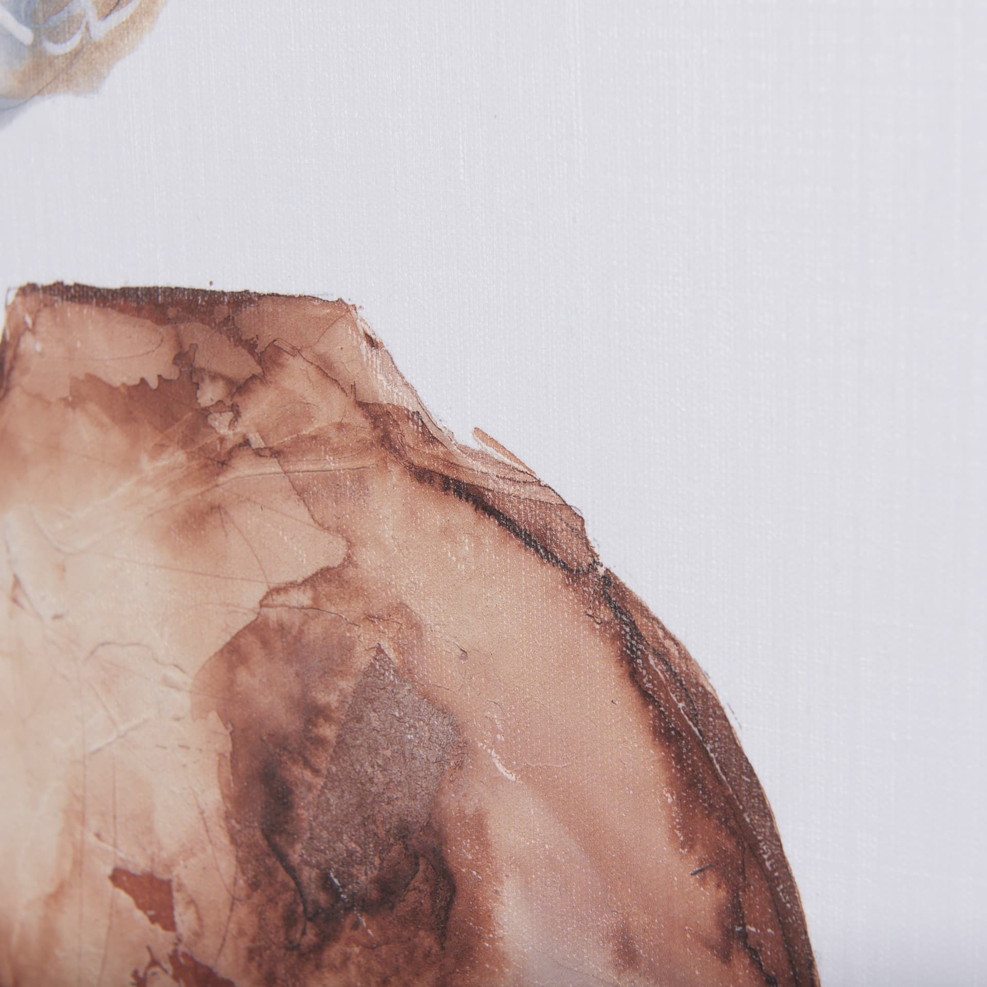 Vase Gray Lotus Pods by Mercana Studio a Hand Embellished Textured Canvas — product photograph